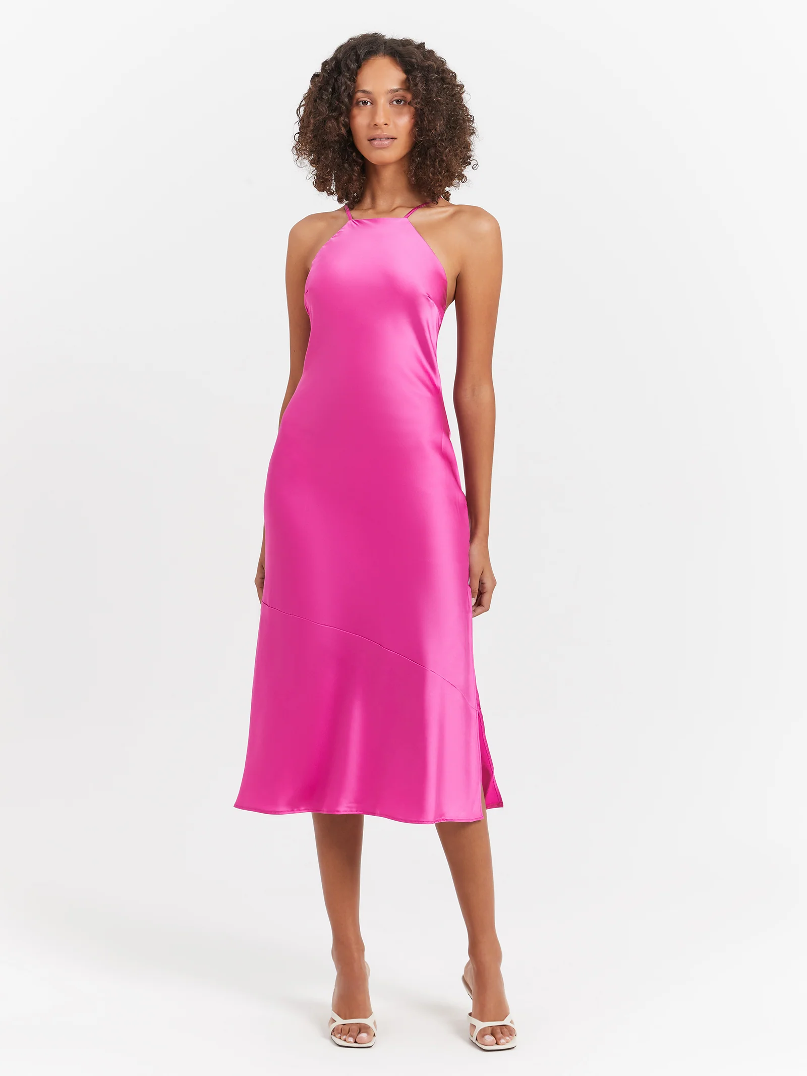 Makala Tie Back Midi Dress