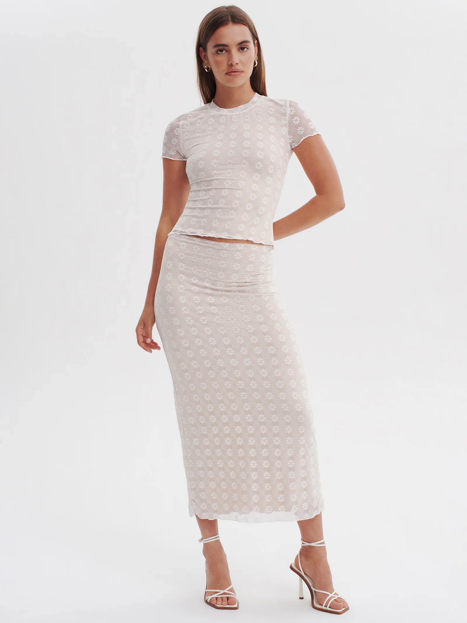 Margo Lace Midi Skirt - Image 4