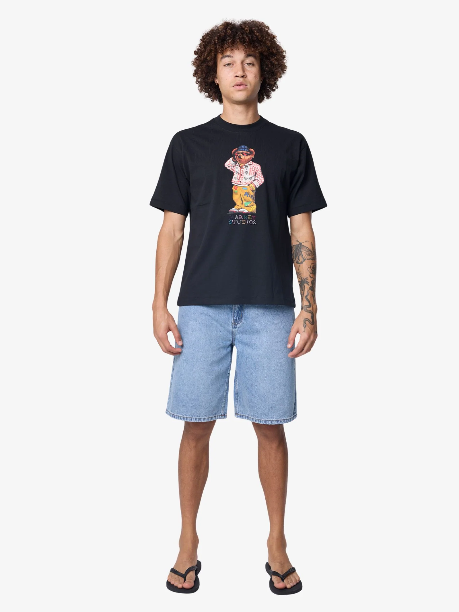 Folk Fitted Bear T-Shirt