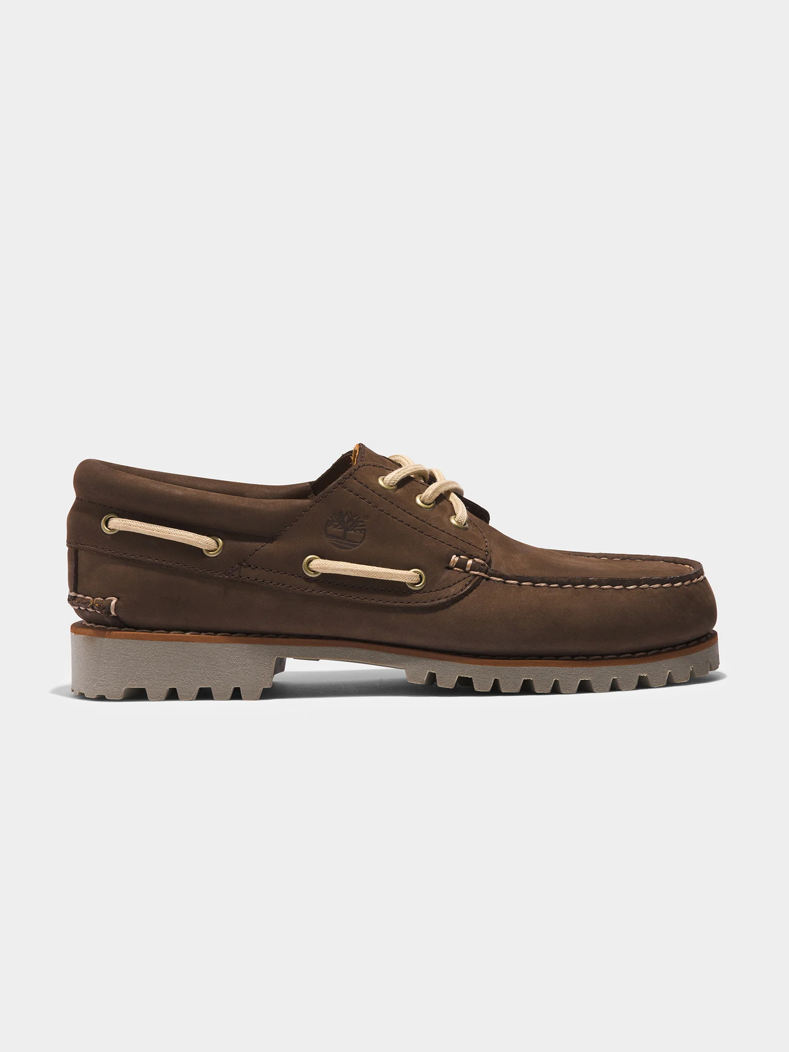 Mens 3 Eye Classic Lug Handsewn Boat Shoes