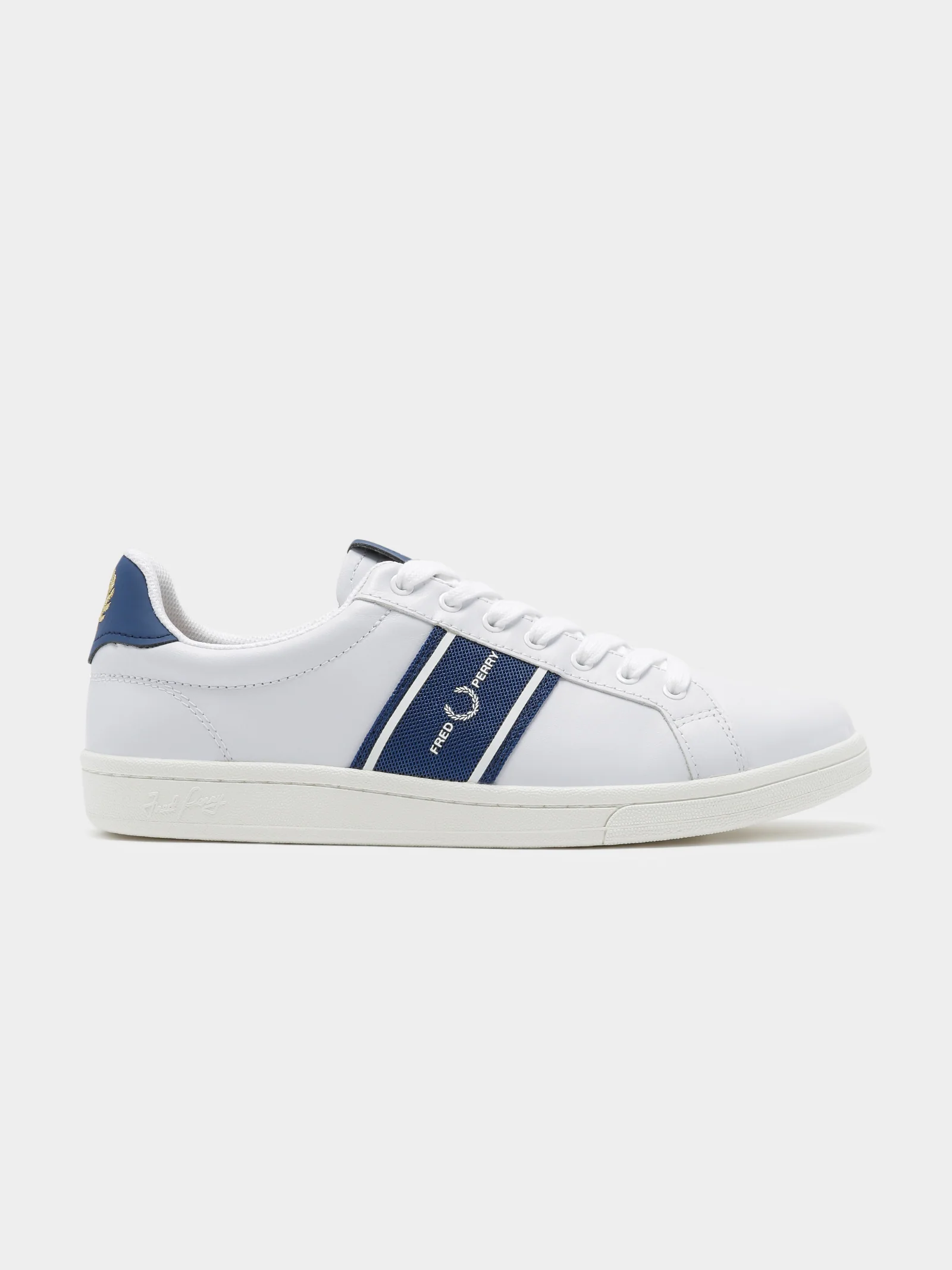 Mens B721 Leather Graphic Branding Sneakers