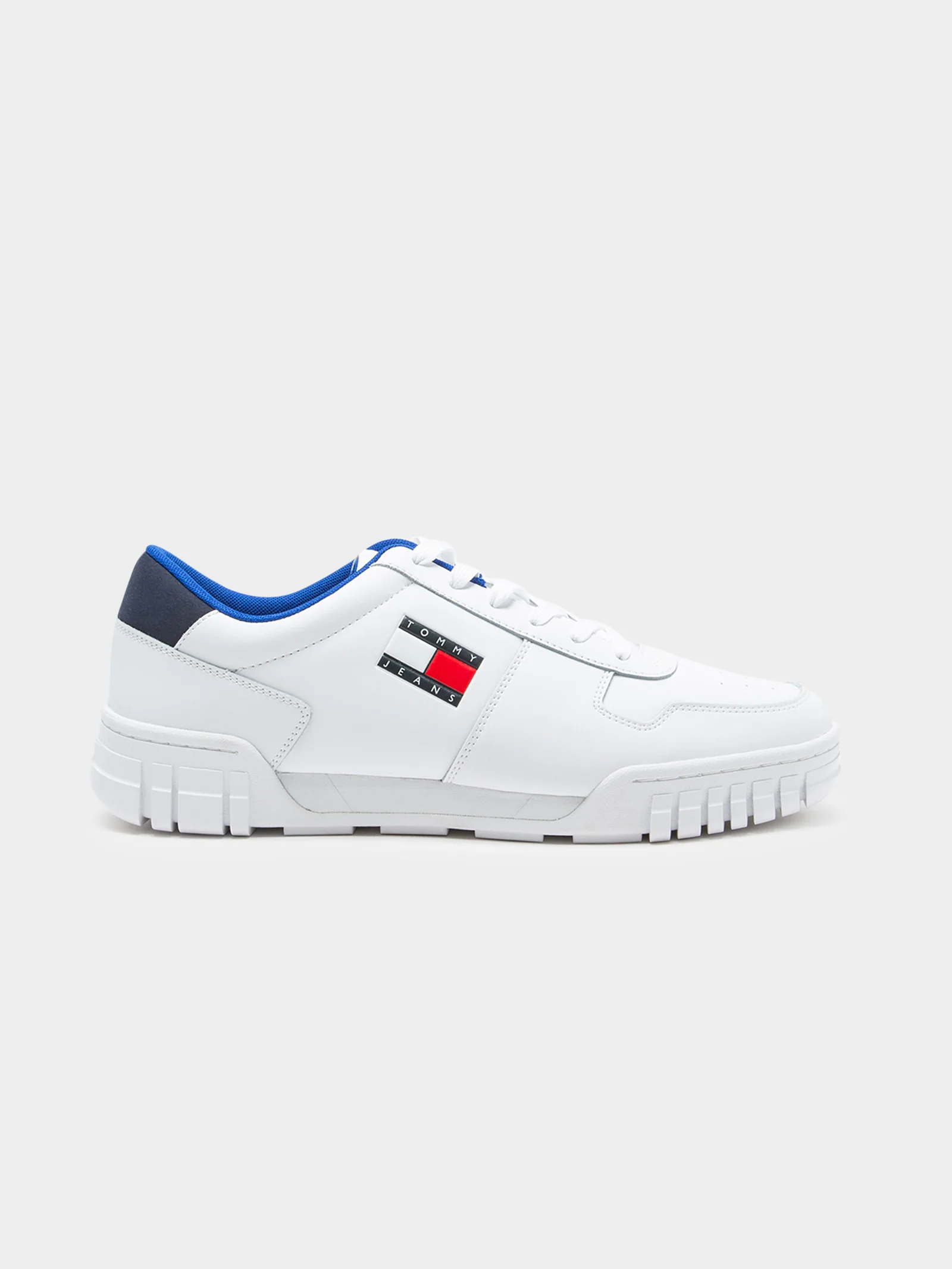 Mens Retro Leather Cupsole Trainers