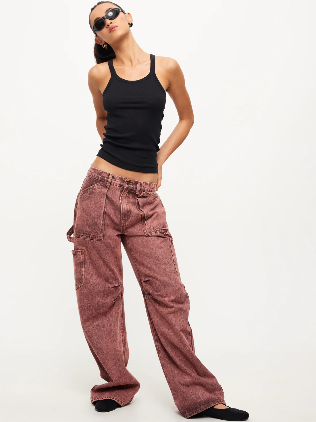 Miami Vice Low-Rise Baggy Jeans