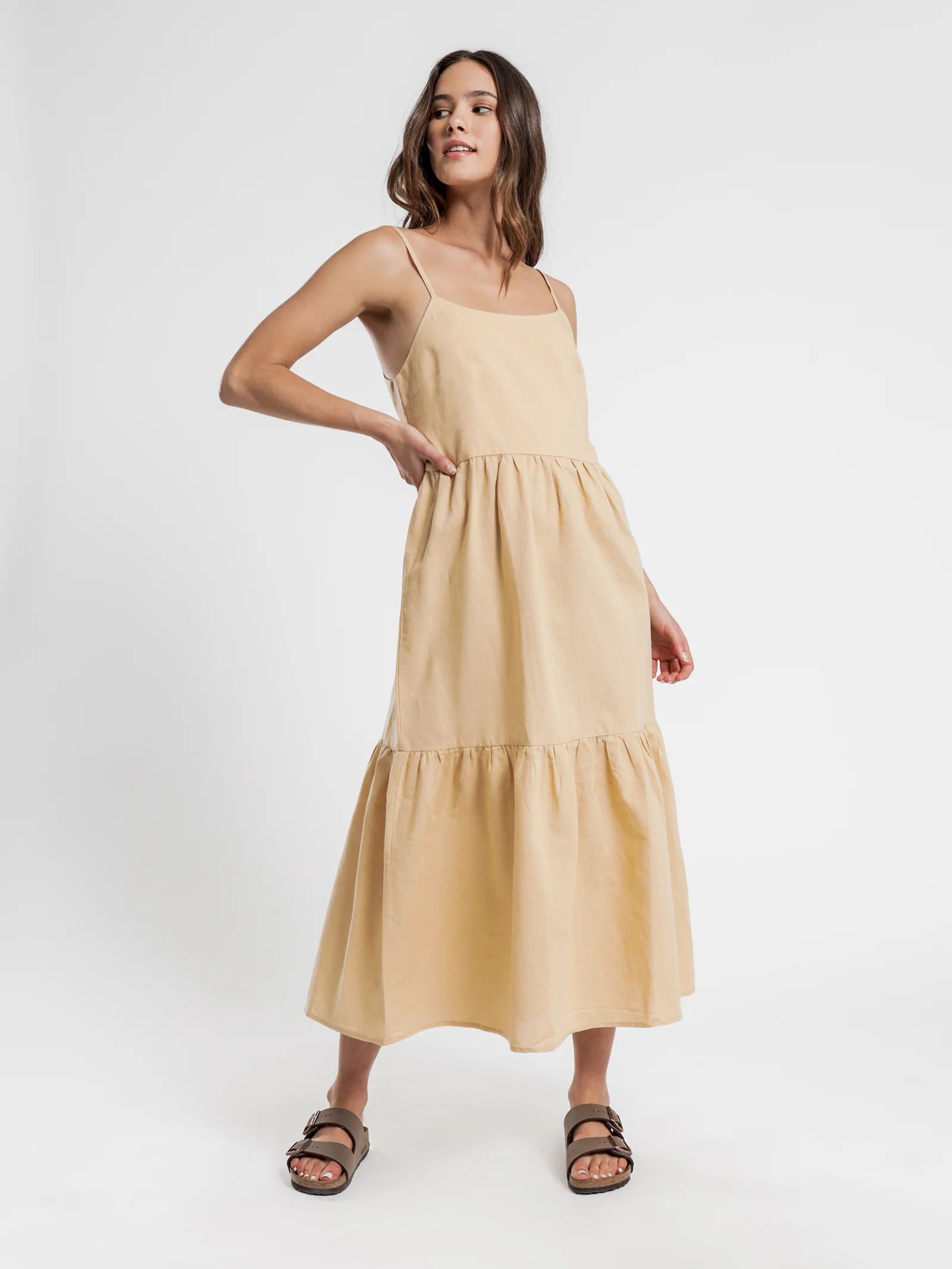 Miles Linen Midi Dress