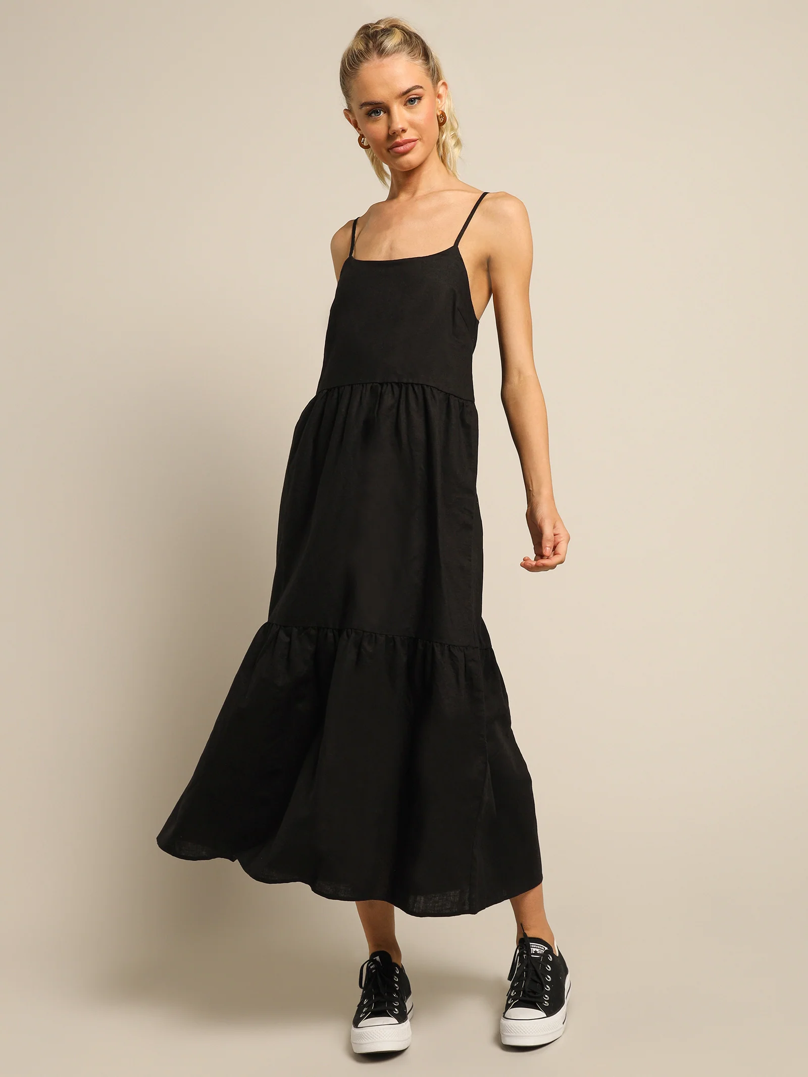Miles Linen Midi Dress