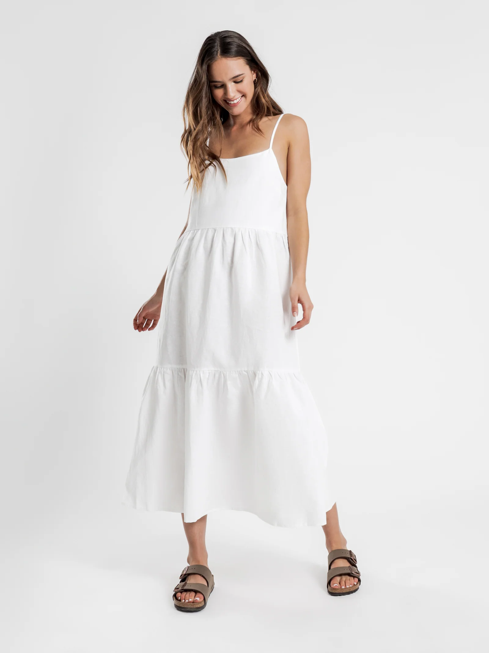 Miles Linen Midi Dress