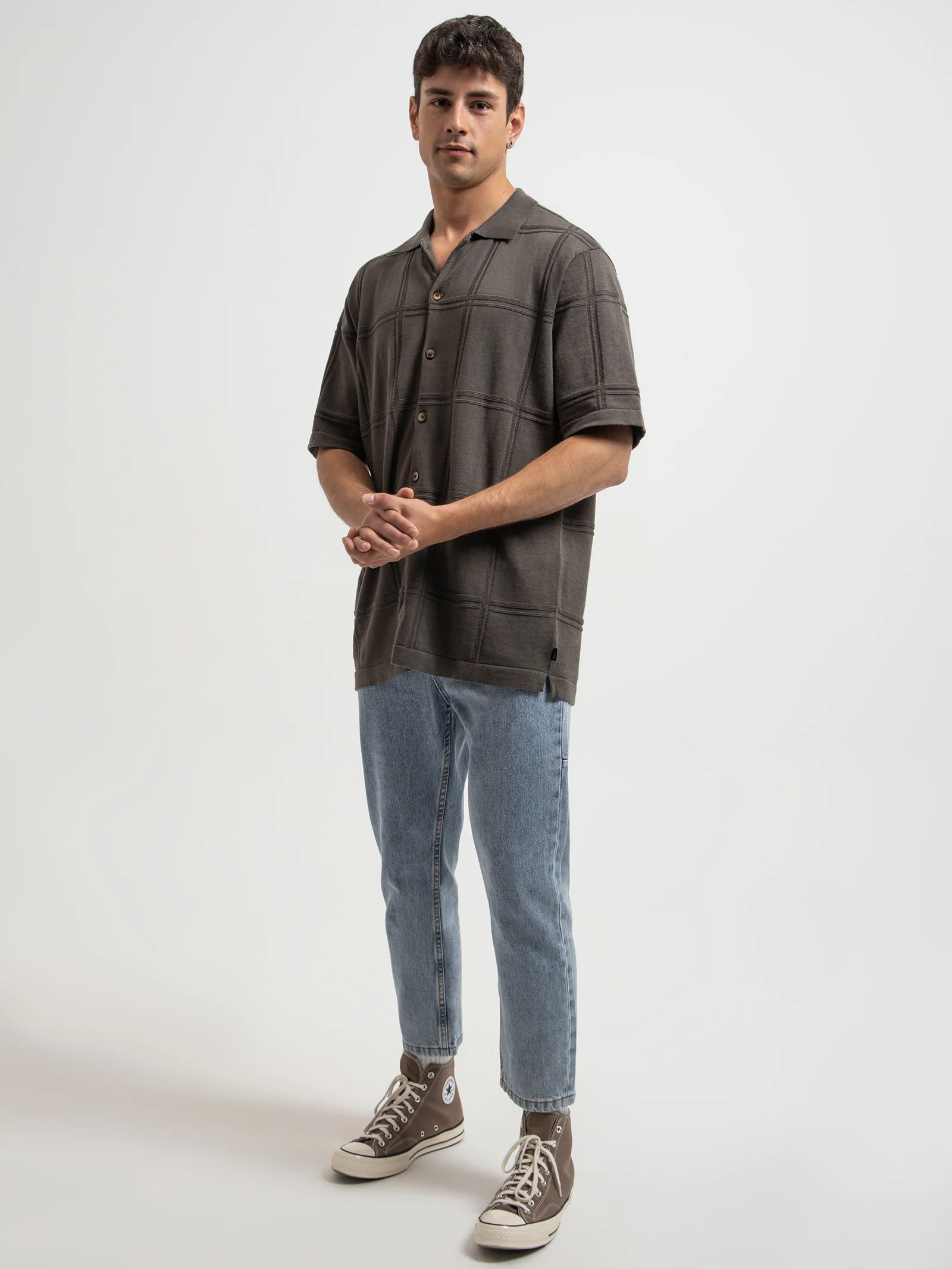 Natural Cooperation Jacquard Bowling Shirt - Image 3