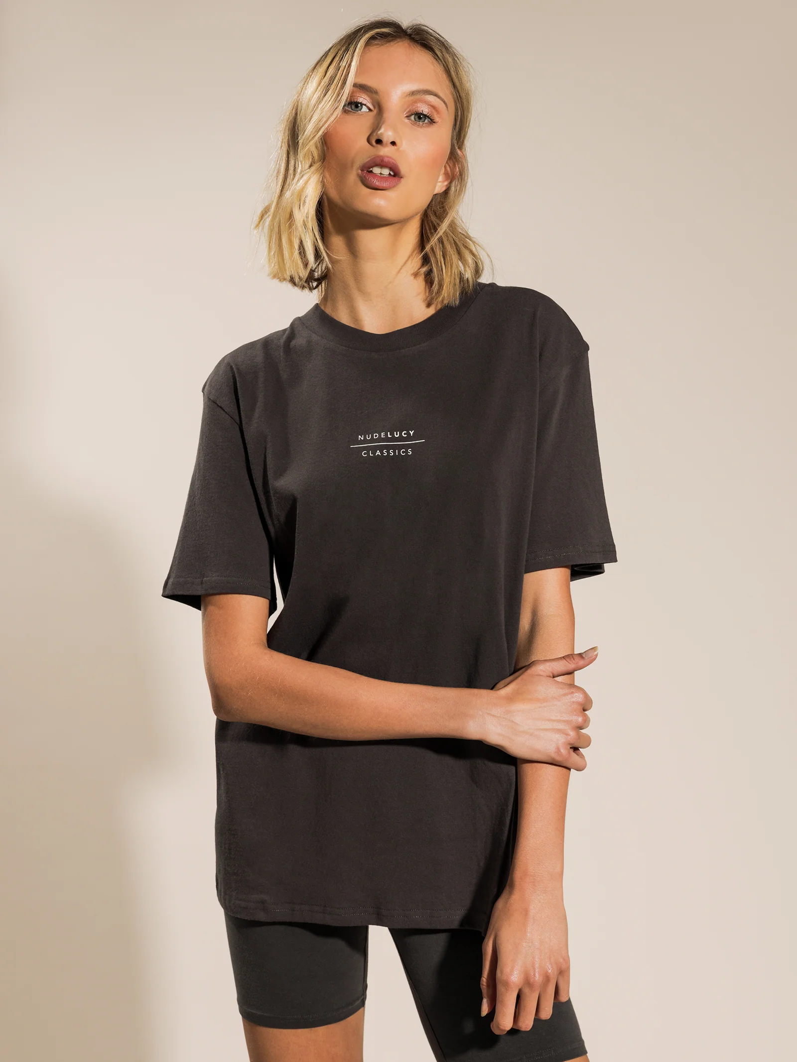 Nude Classics Slogan Boyfriend T-Shirt