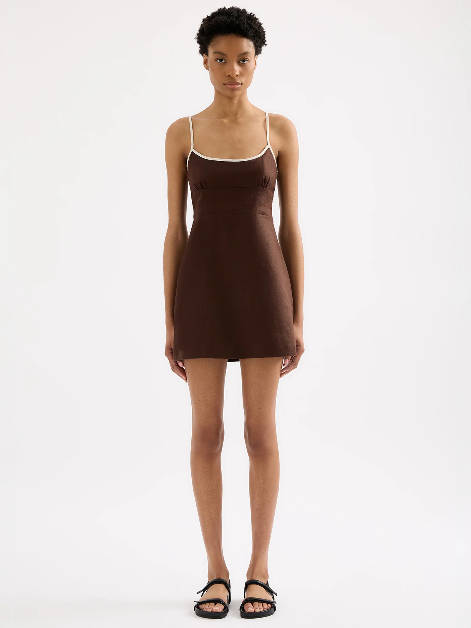 Bria Linen Mini Dress