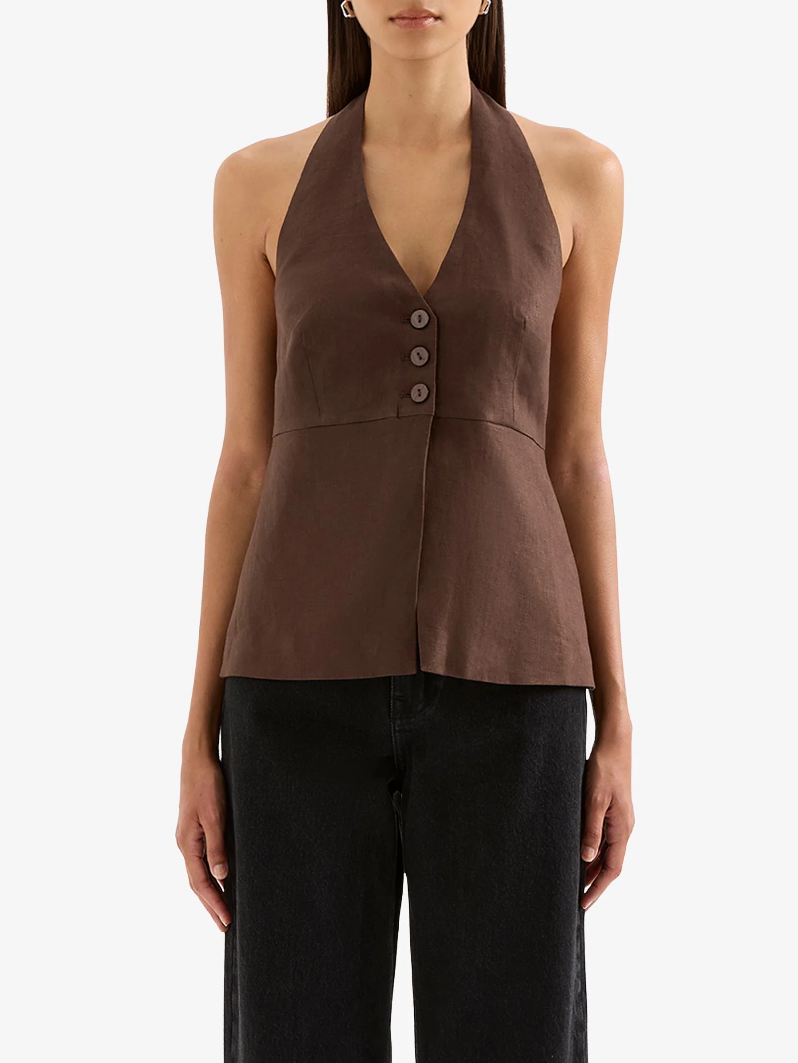 Zayda Linen Vest