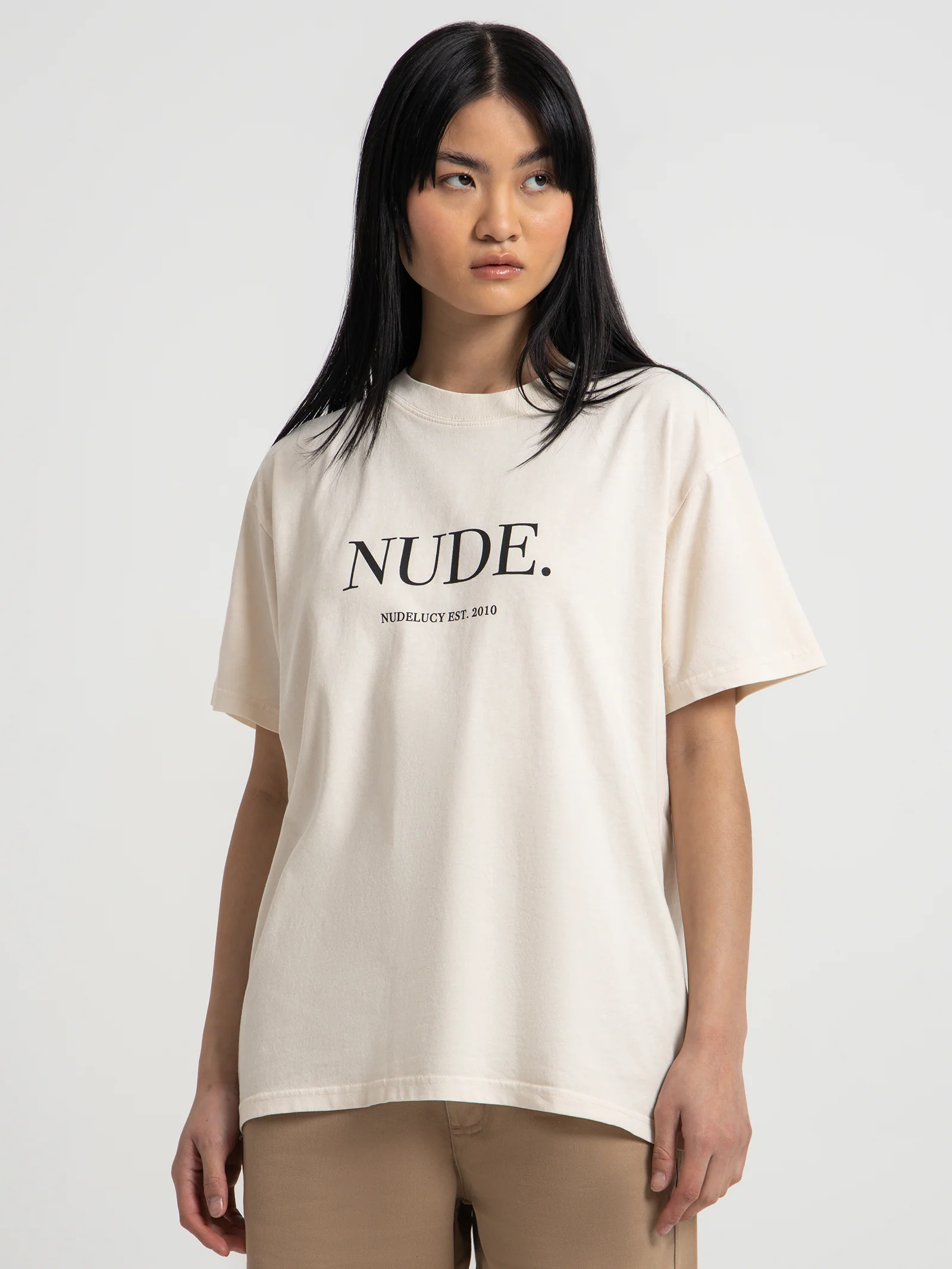 Nude. Organic Boyfriend T-Shirt