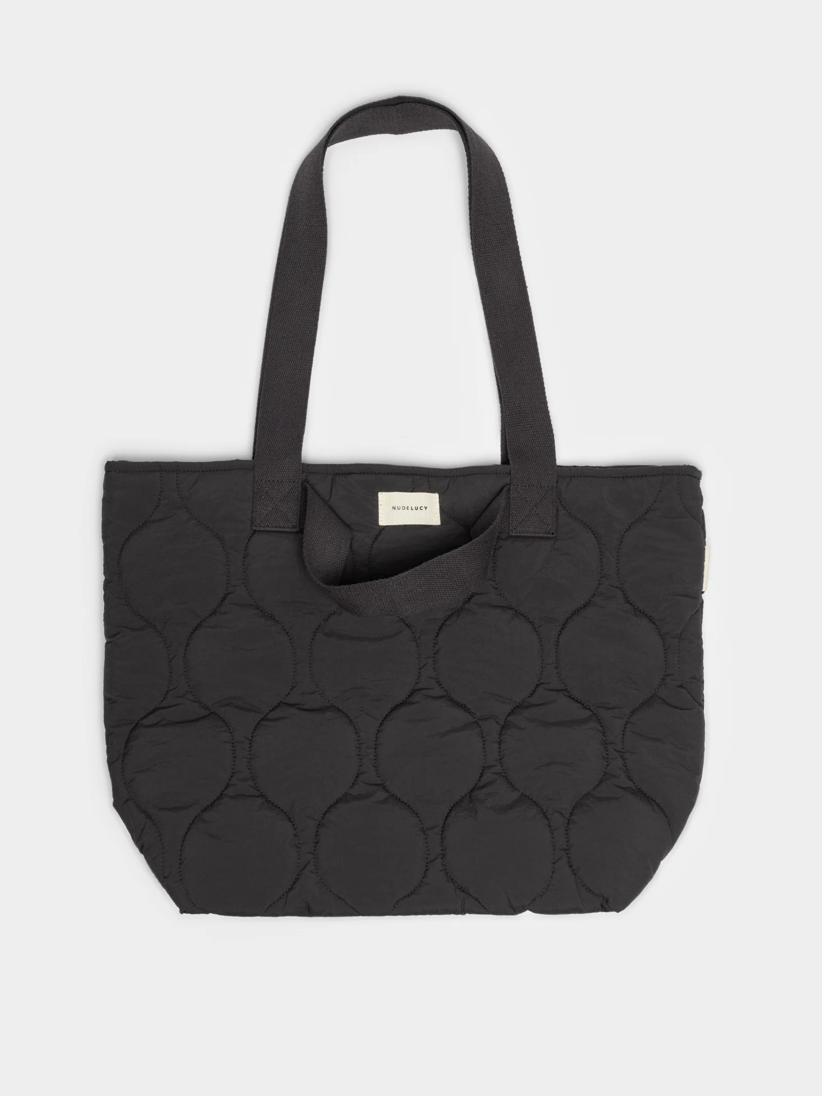 Nude Puffer Tote Bag