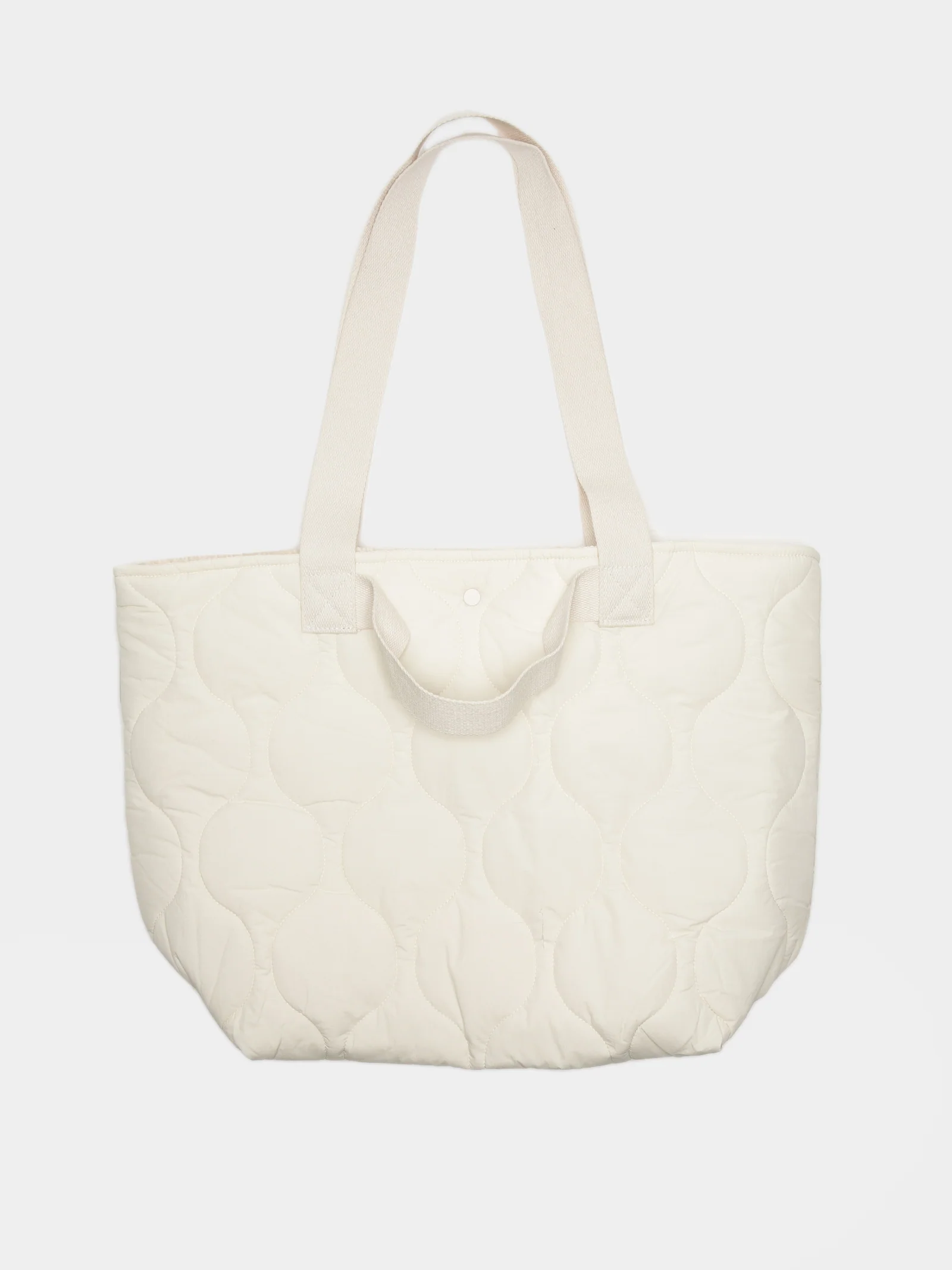 Nude Puffer Tote Bag