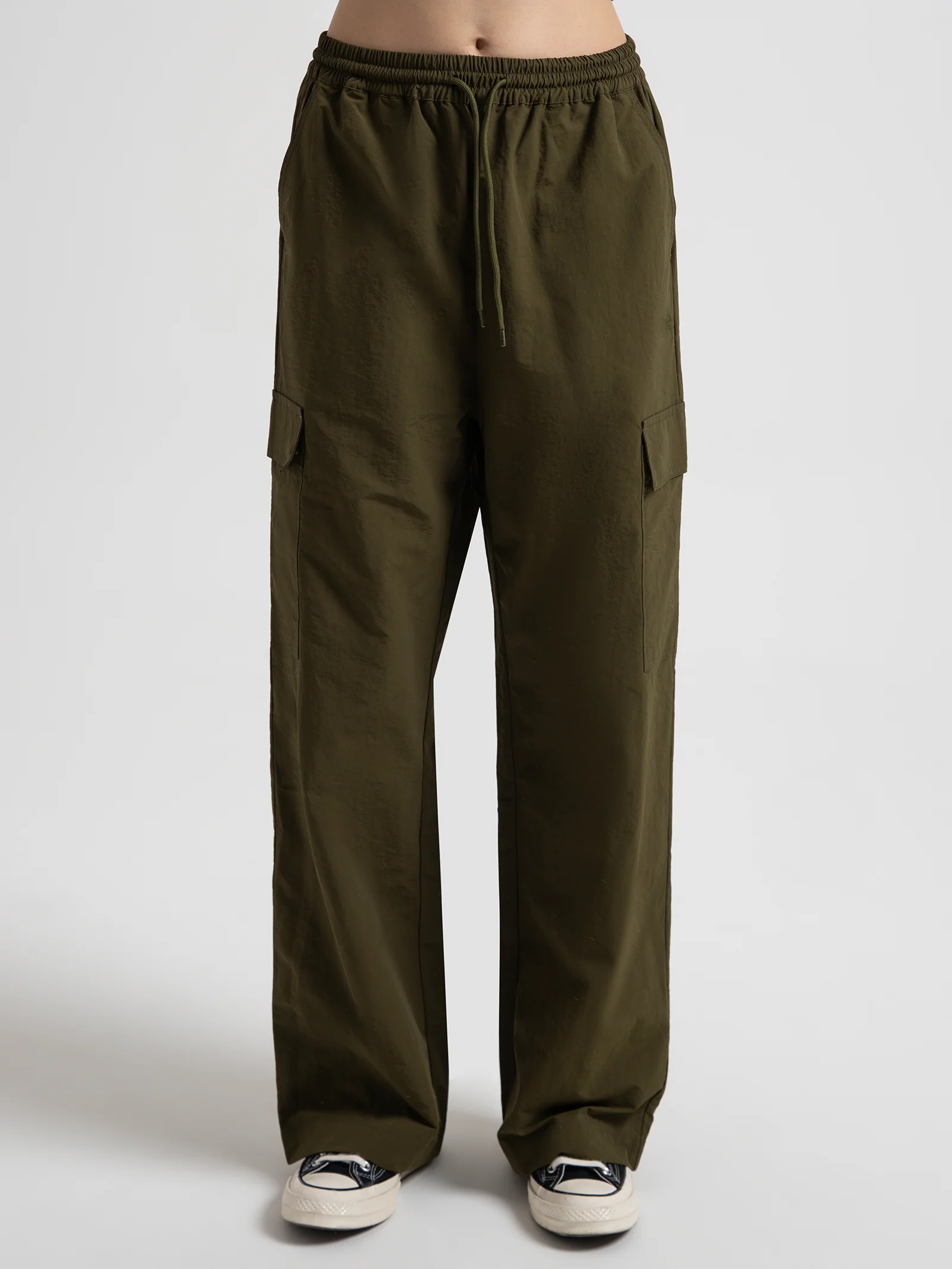 Nylon Cargo Pants