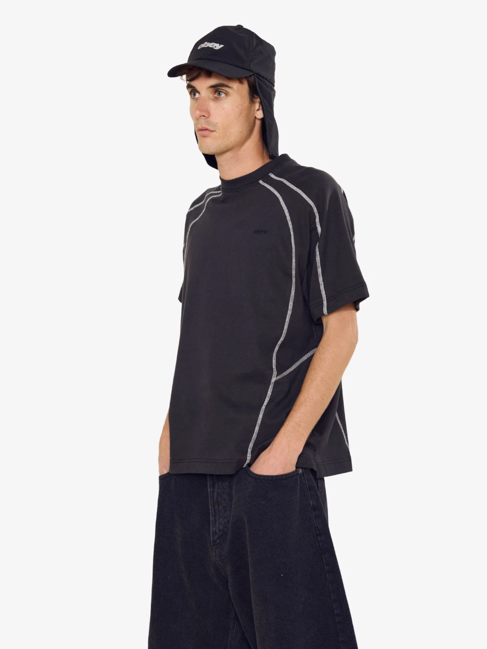 Contrast Stitch Tee - Image 4