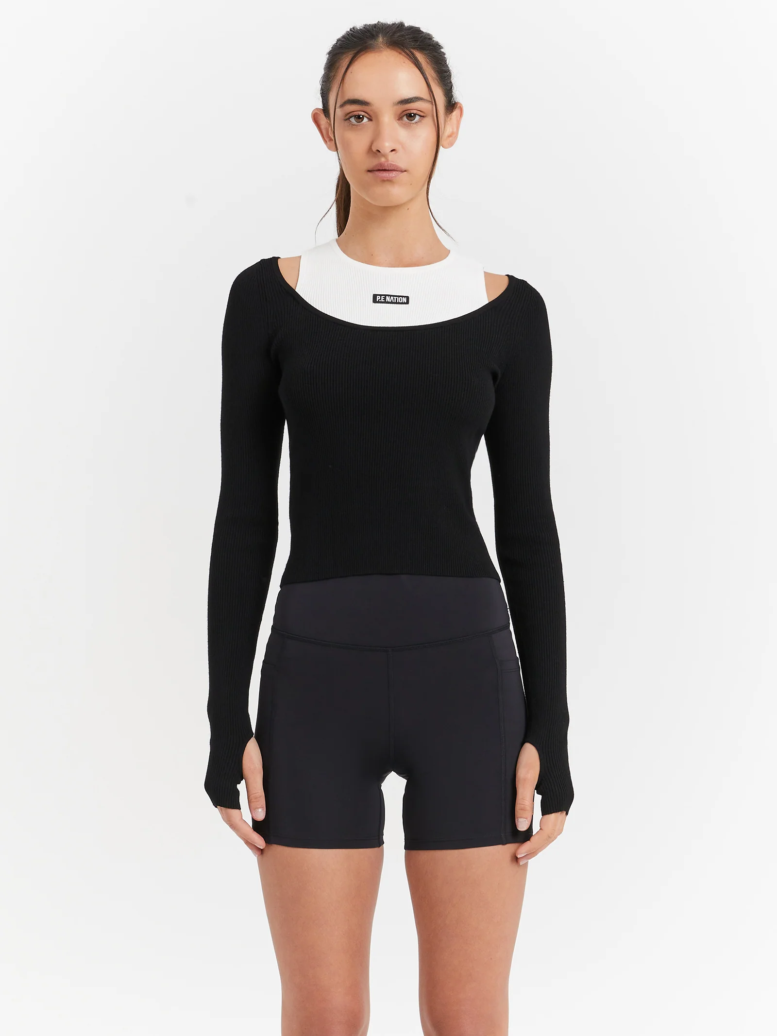 Parallel Knit Long Sleeve Top
