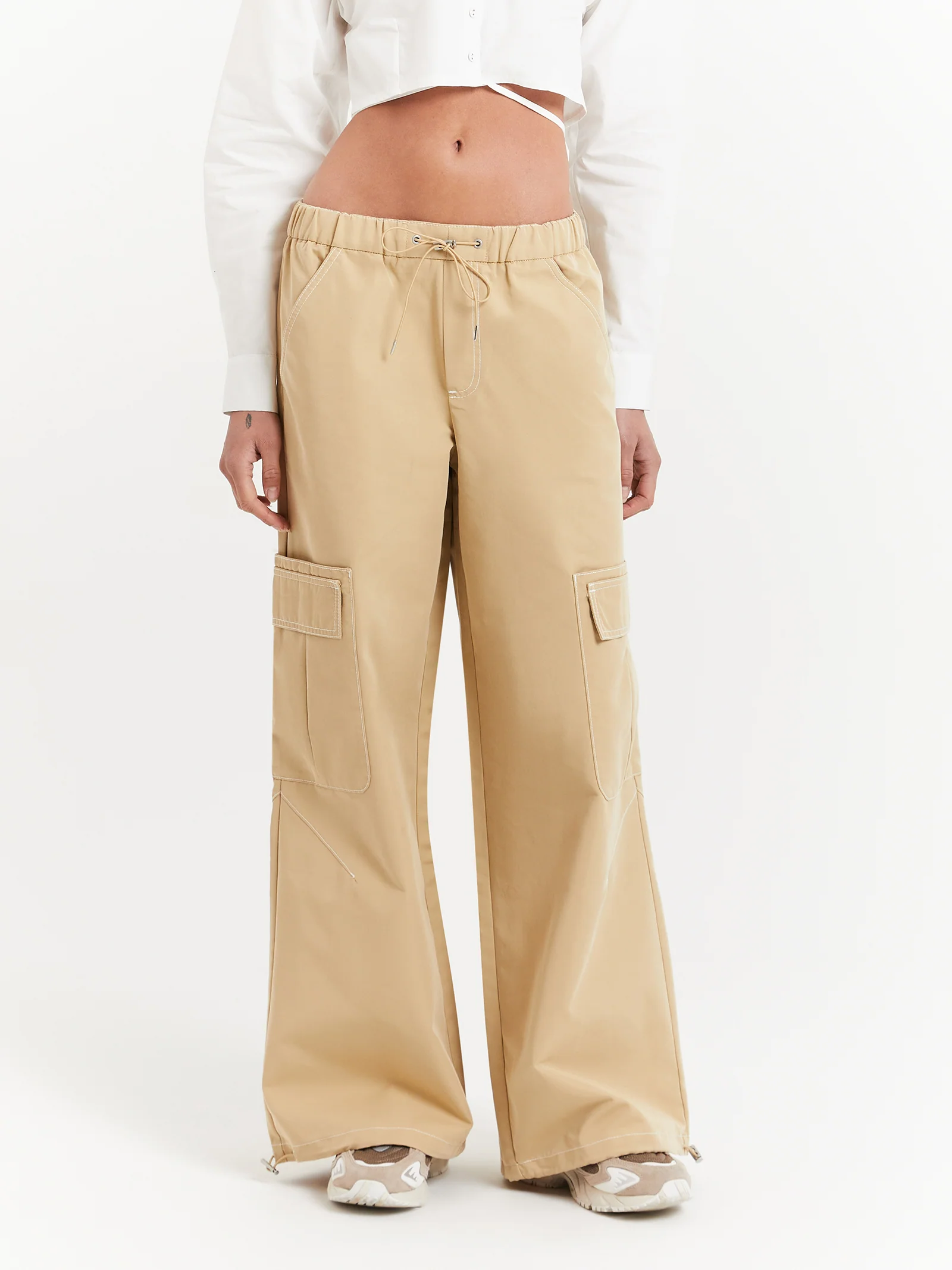Pia Wide Leg Gathered Pants