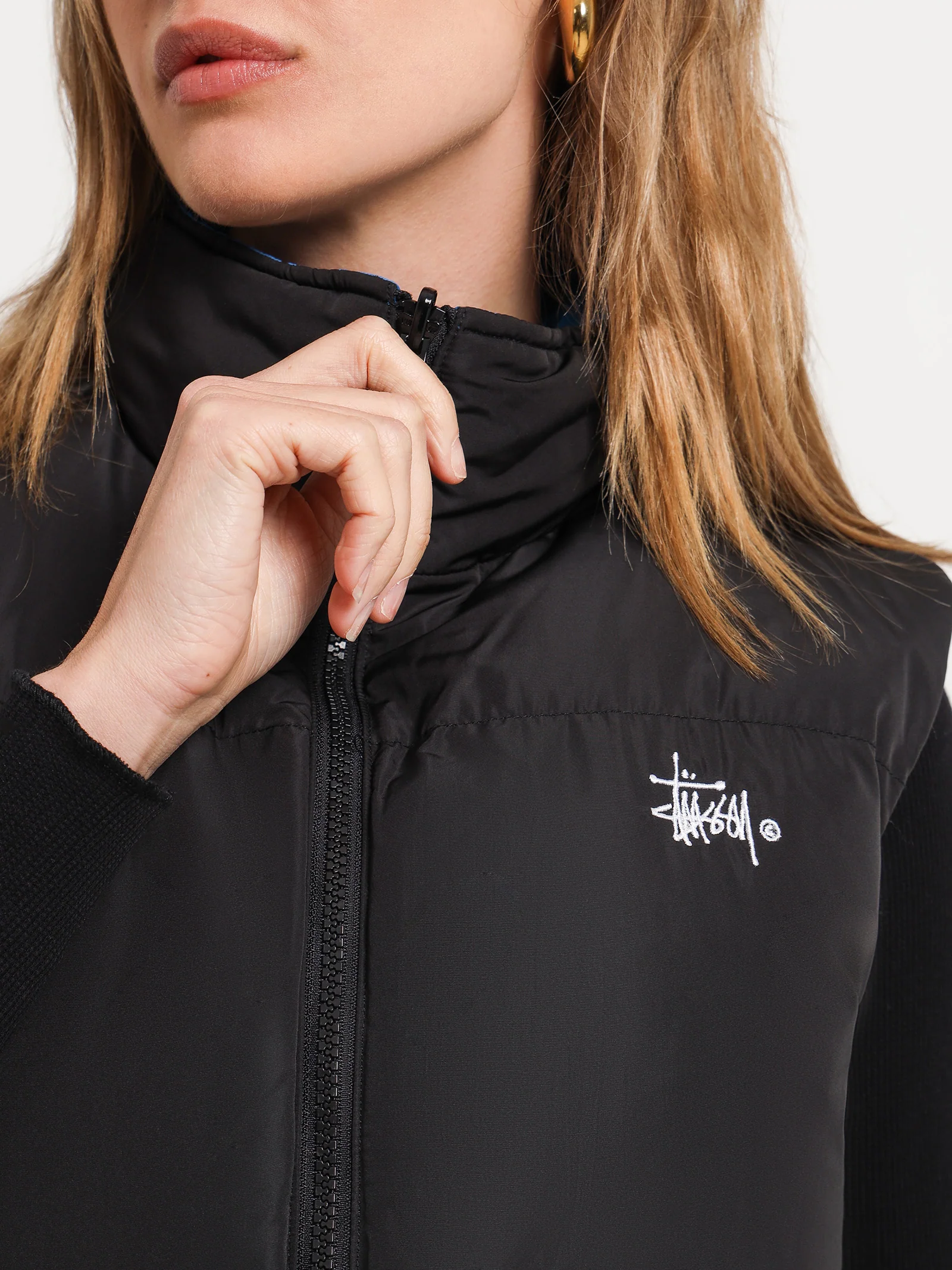 Reversible Graffiti Puffer Vest - Image 3