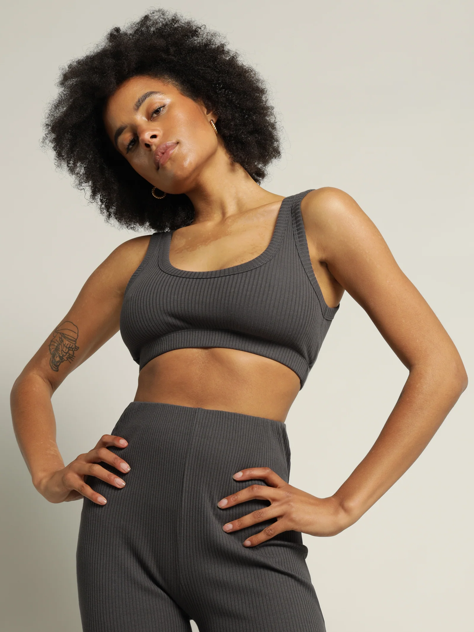 Ribbed Lounge Crop Top