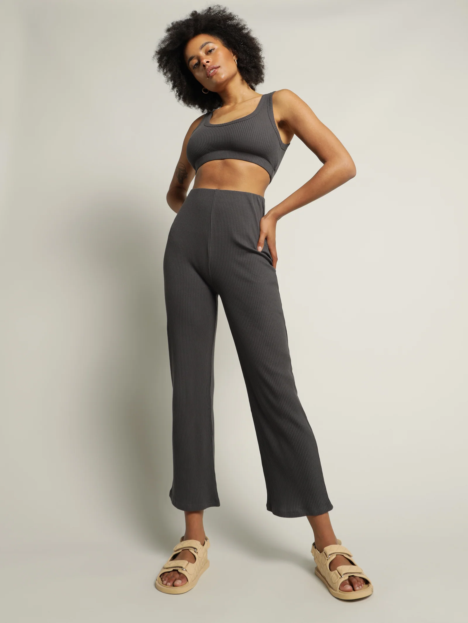 Ribbed Lounge Crop Top - Image 8