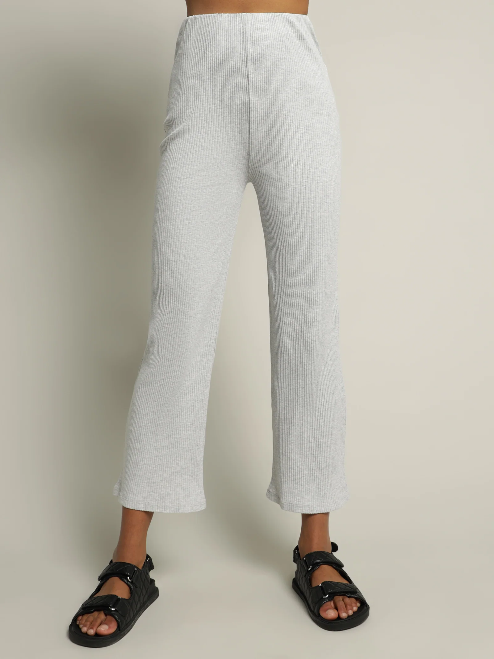 Ribbed Lounge Culotte Pants