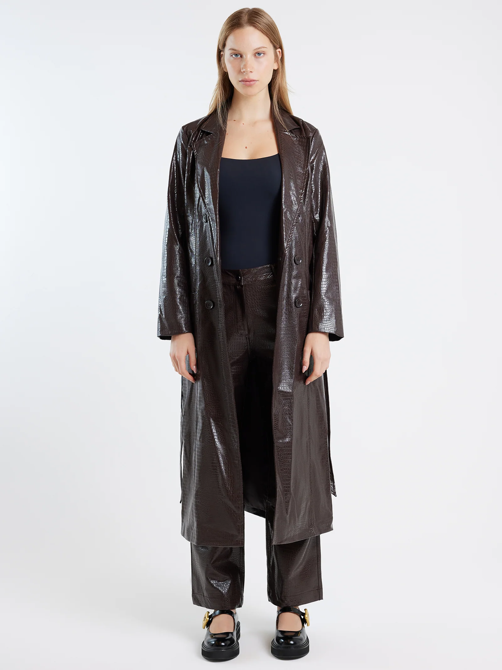 Rina Croc Coat