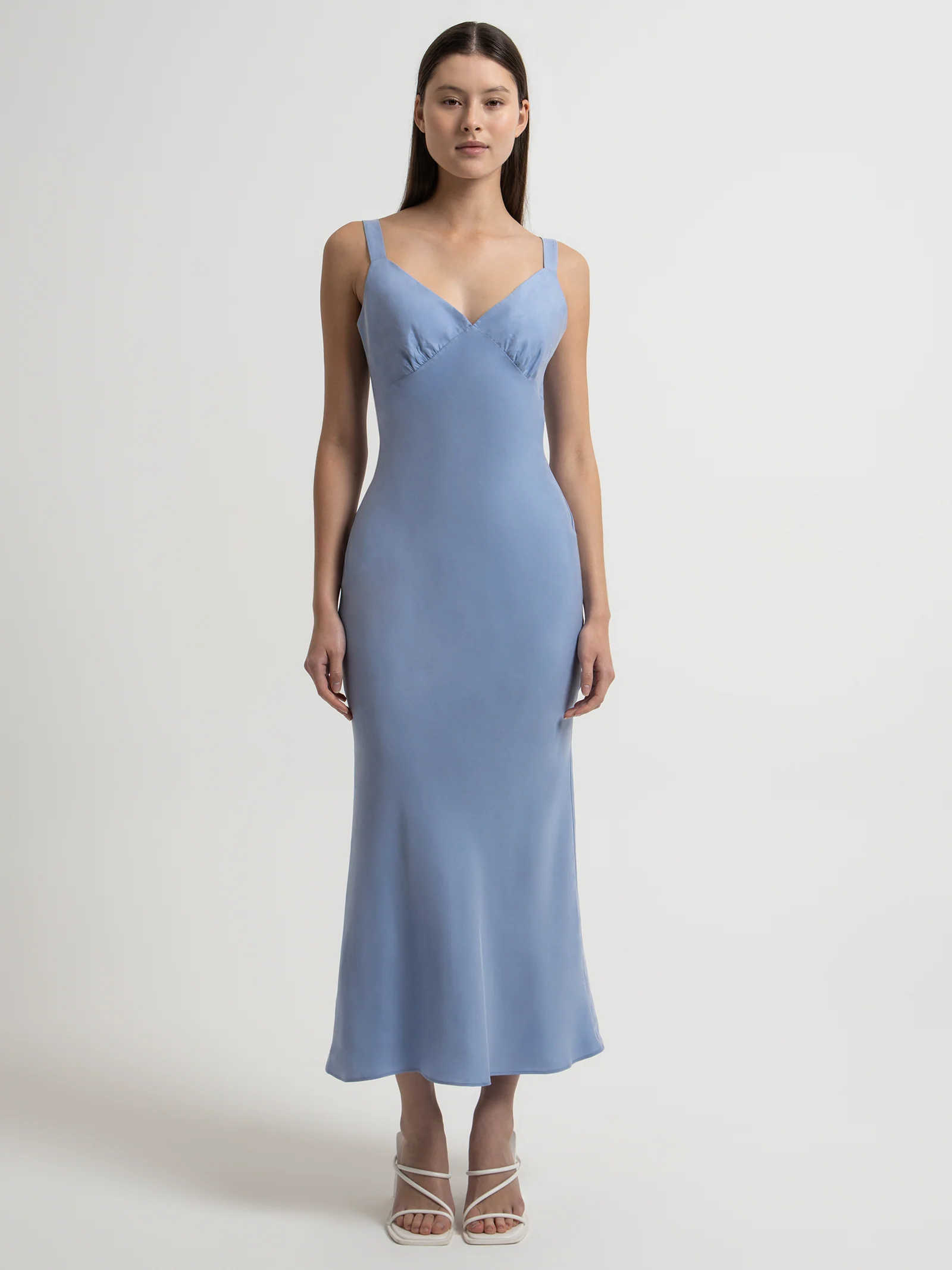 Roni Cupro Slip Dress