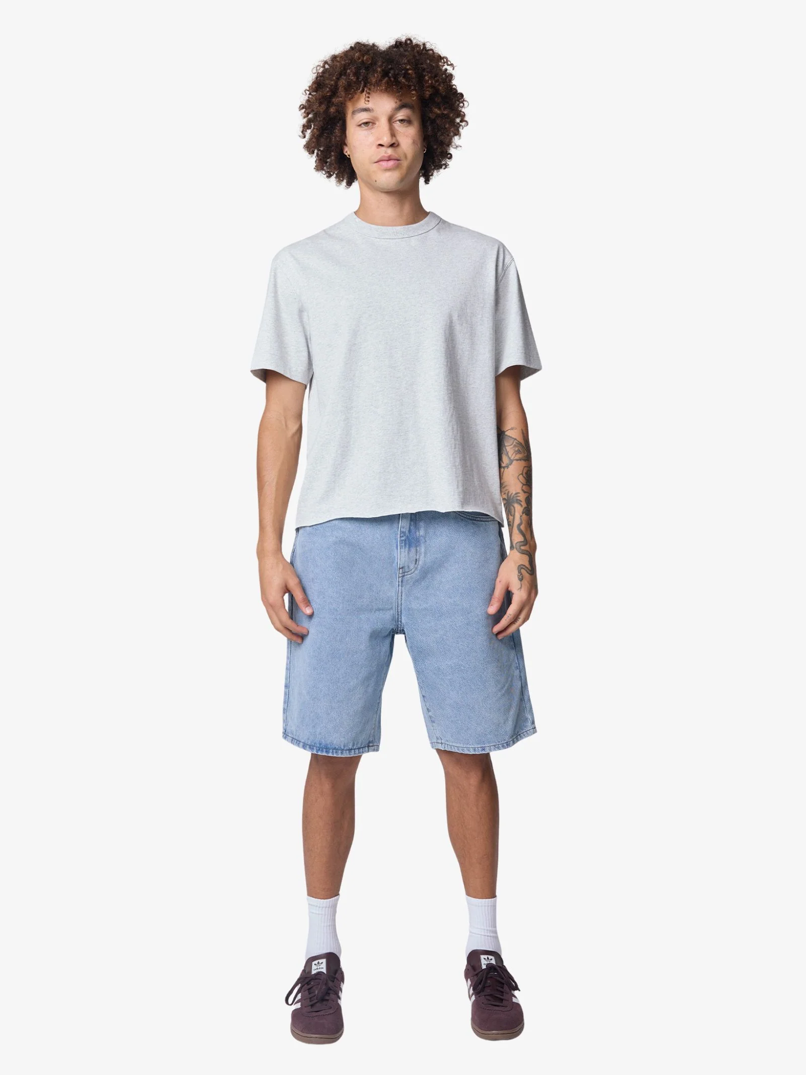 Embroidered 5 Pocket Shorts