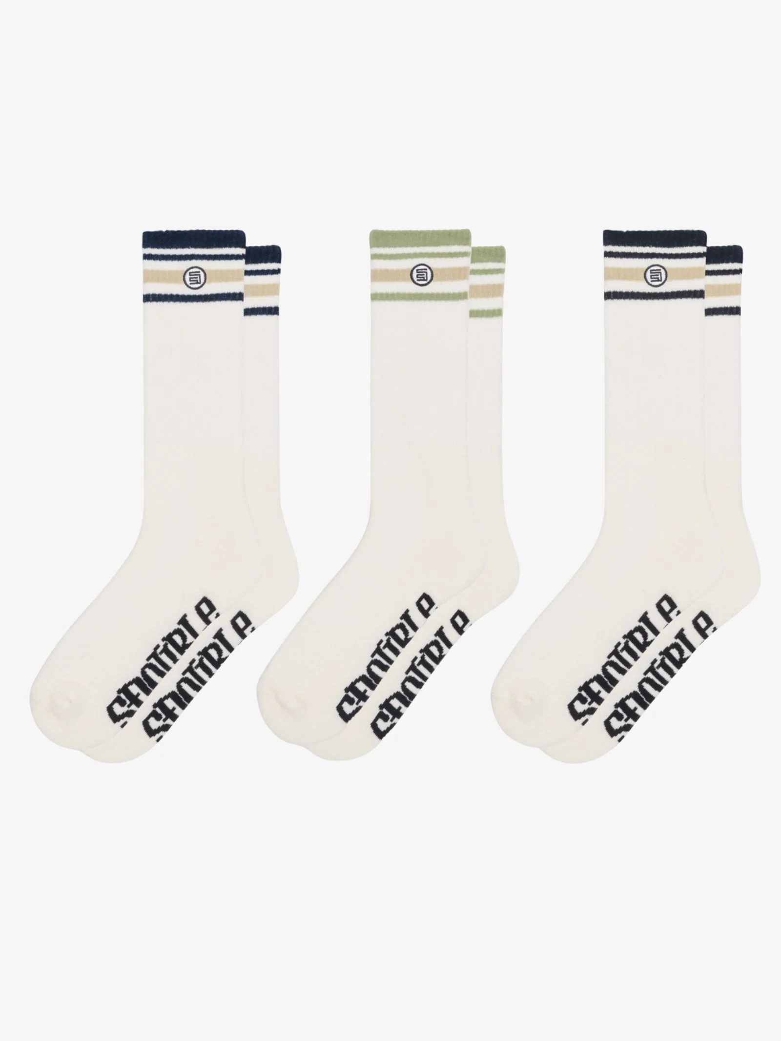 Stripe S-Dot Sock (3Pk)