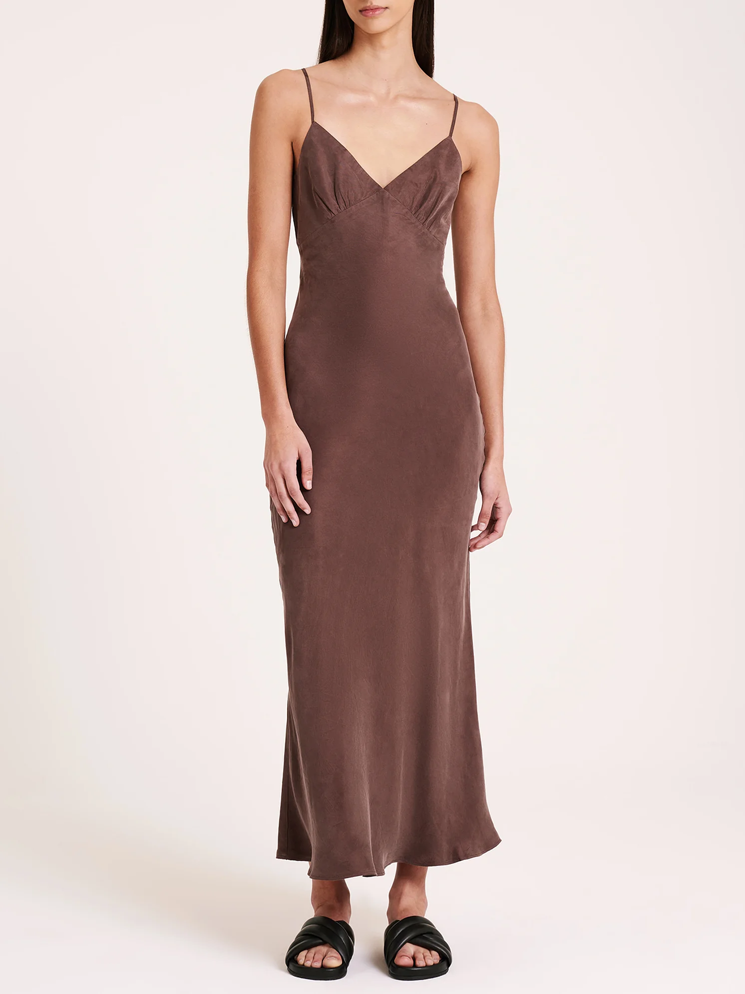 Sia Cupro Slip Dress