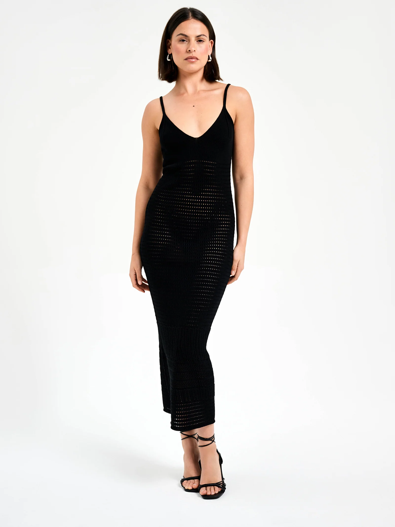 Sora Crochet Midi Dress