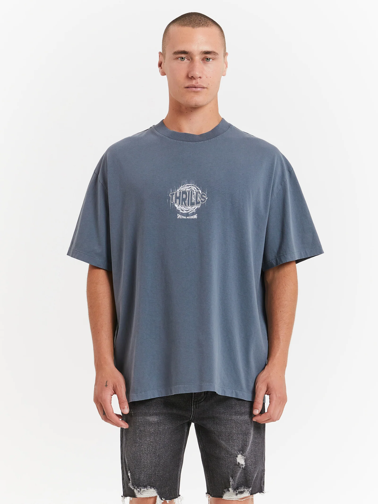 Spectral Static Box Fit Oversized T-Shirt
