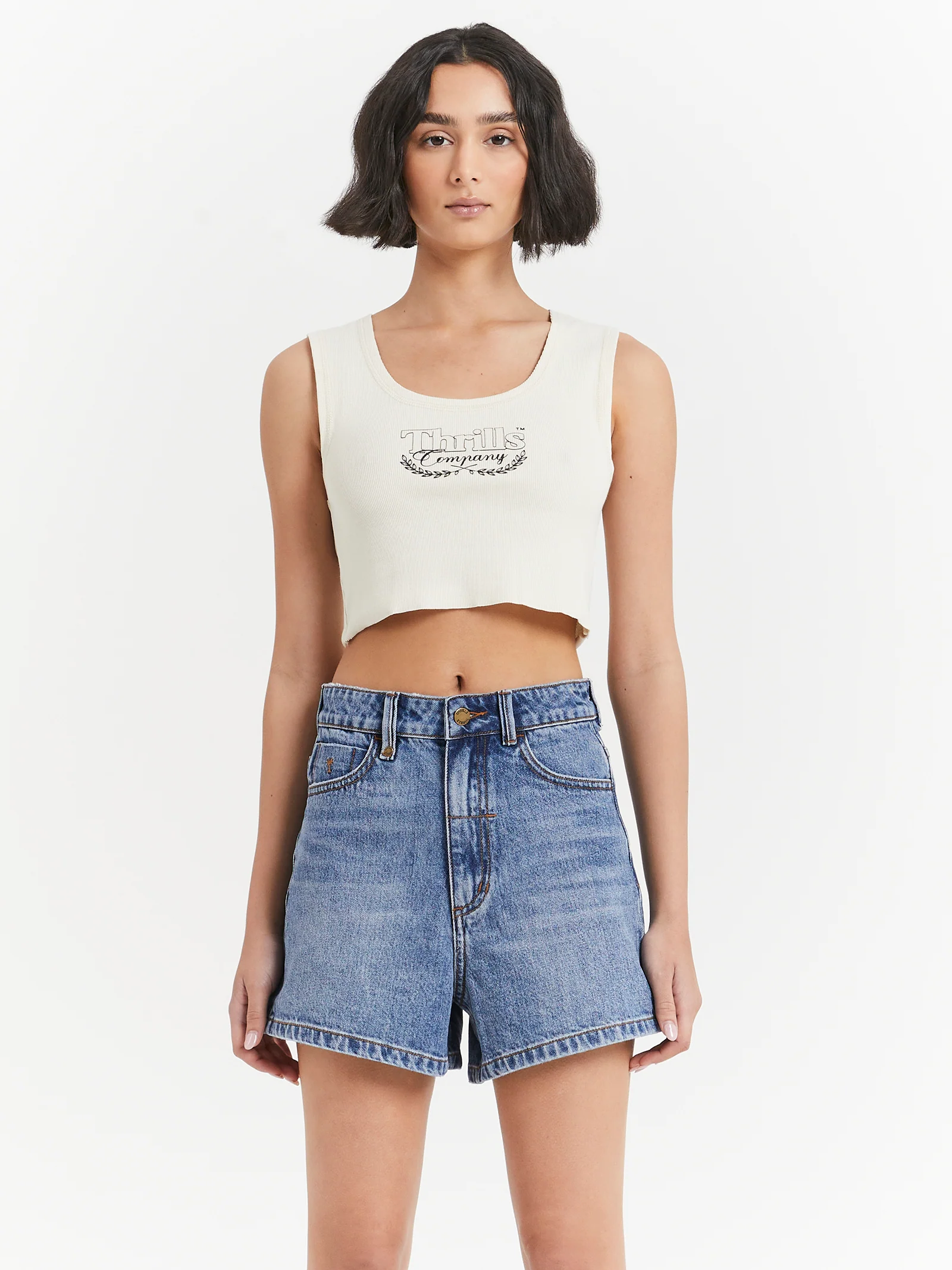 Speed Kills Crop Rib Singlet
