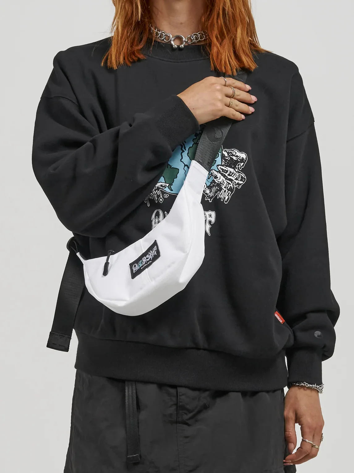 Split Decision Crescent Bag