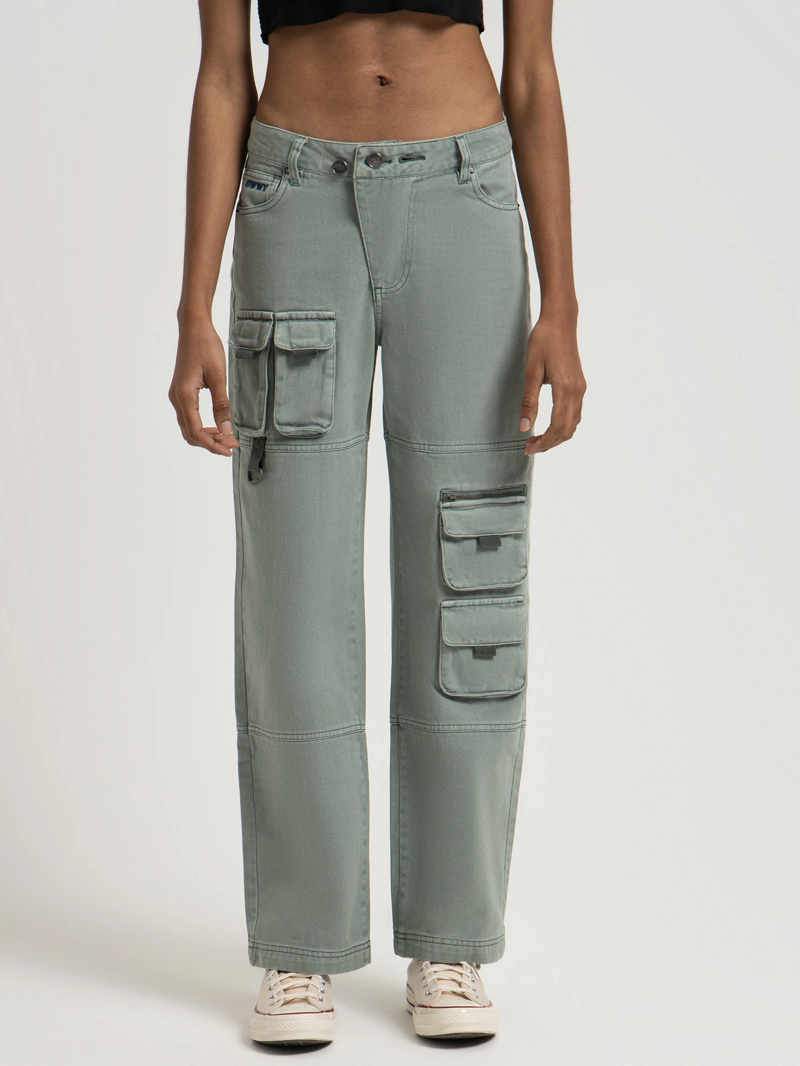 Stamped Owwy Utility Cargo Jeans