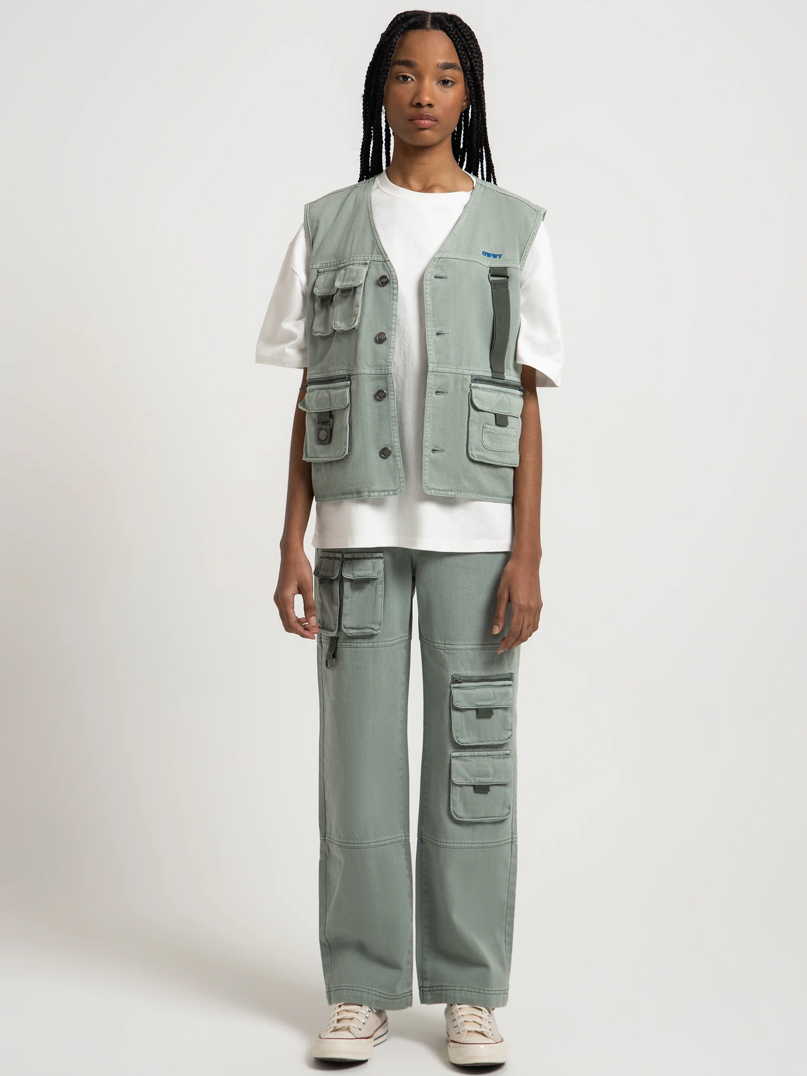 Stamped Owwy Utility Cargo Jeans - Image 2