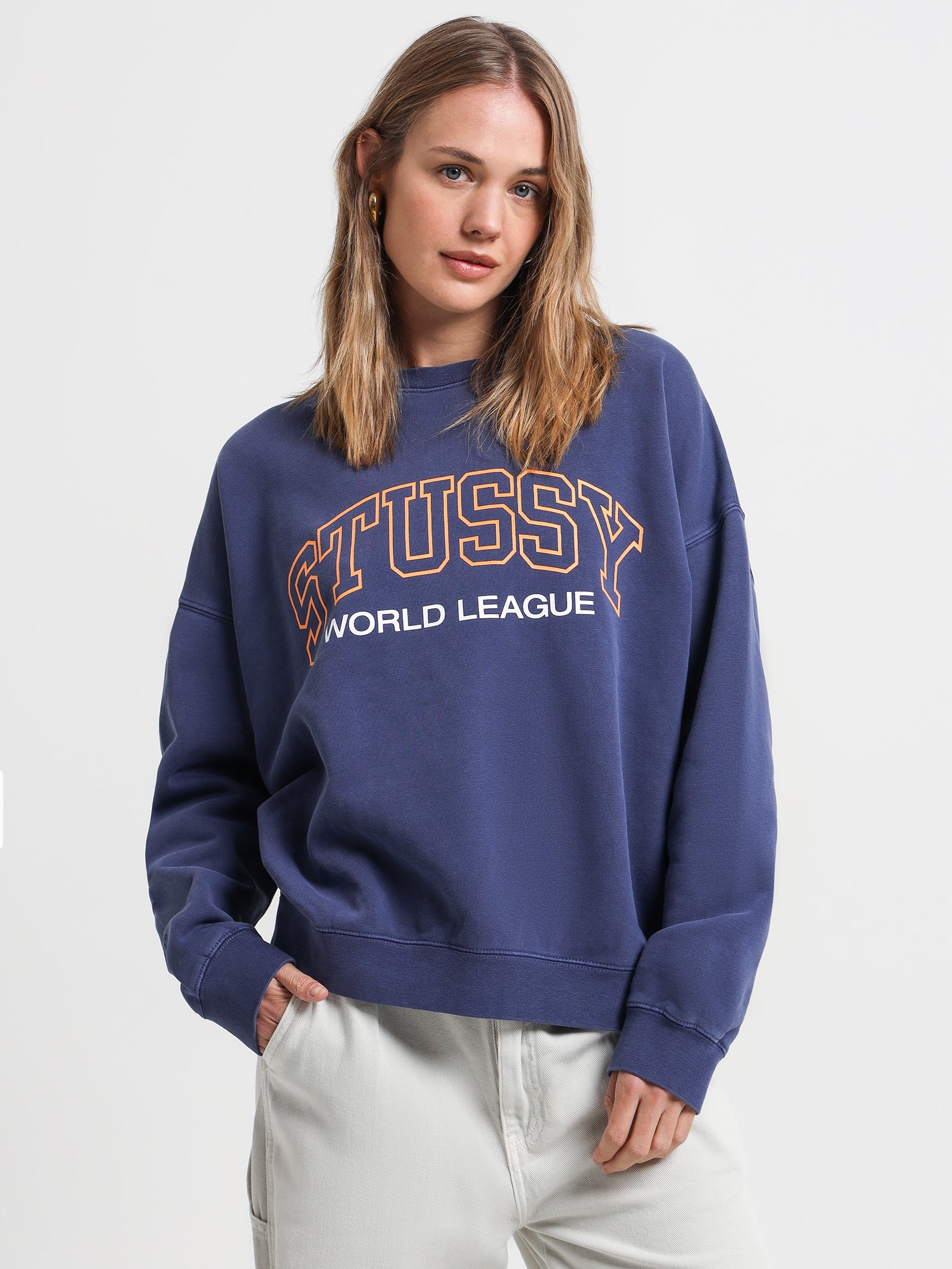 Stussy Sport Oversized Crew