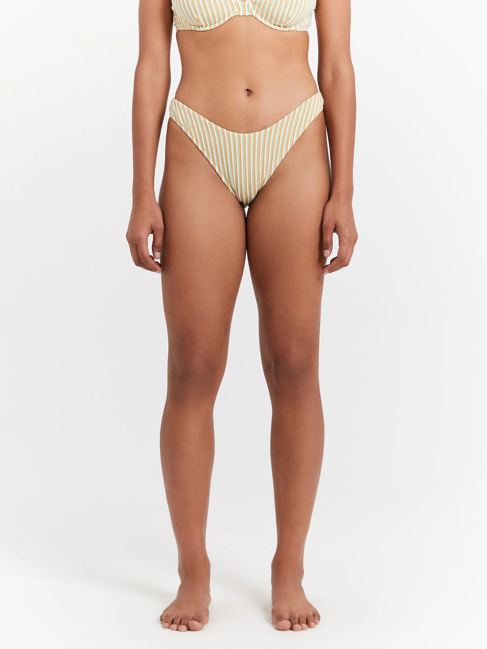 Sunbather Stripe Hi Cut Briefs