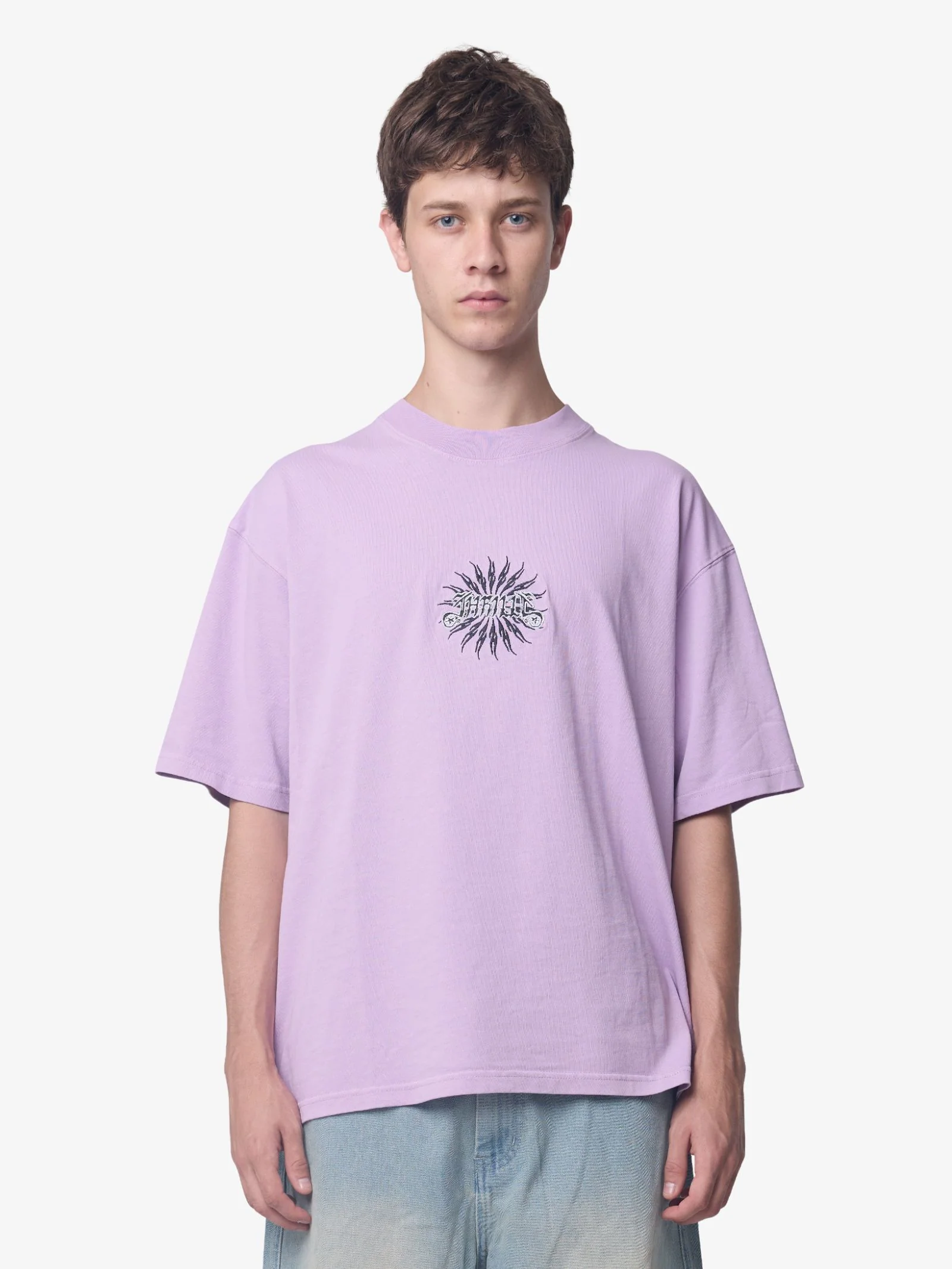Peace Power Embro Box Crop Tee