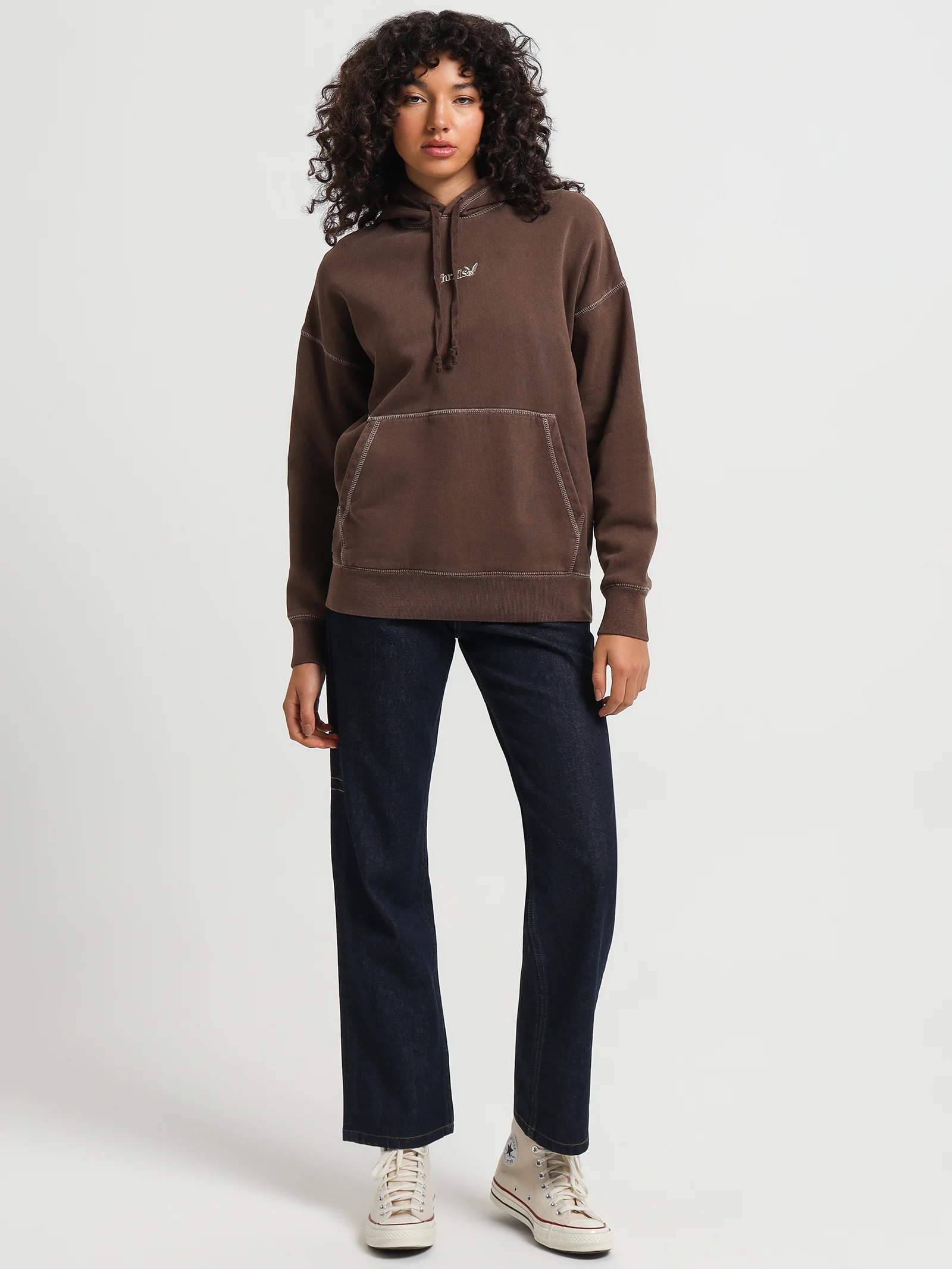 Thrills Workwear Embroidered Fleece Hoodie - Image 2