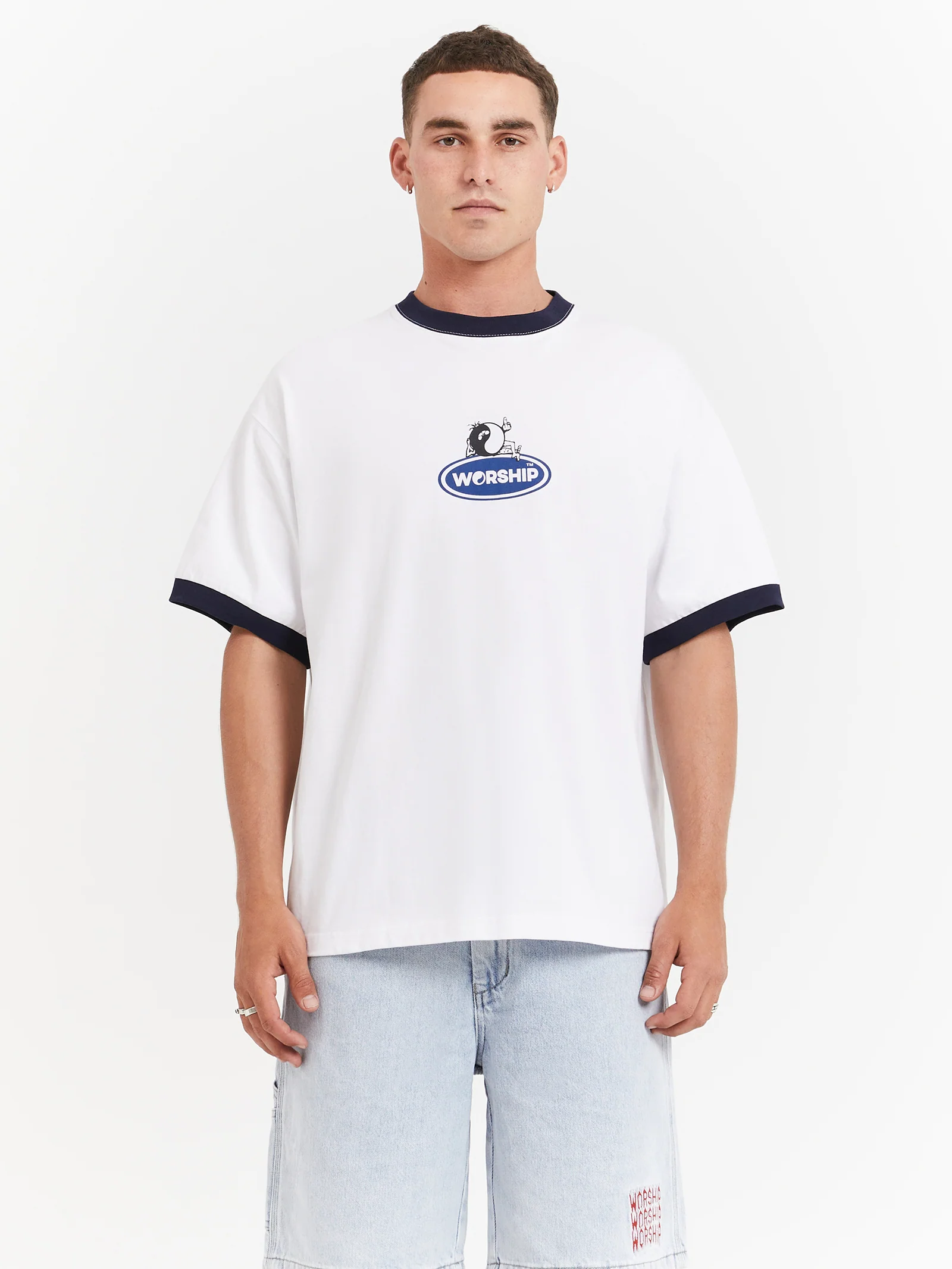 Tommy Two Box Fit Oversized Ringer T-Shirt