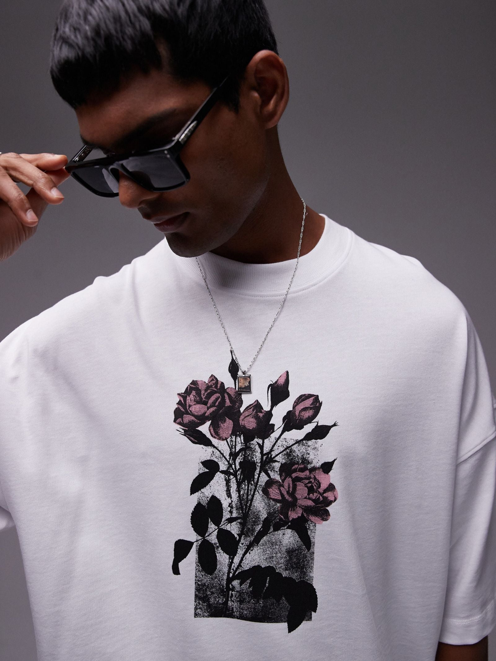 Floral Print Oversized T-Shirt