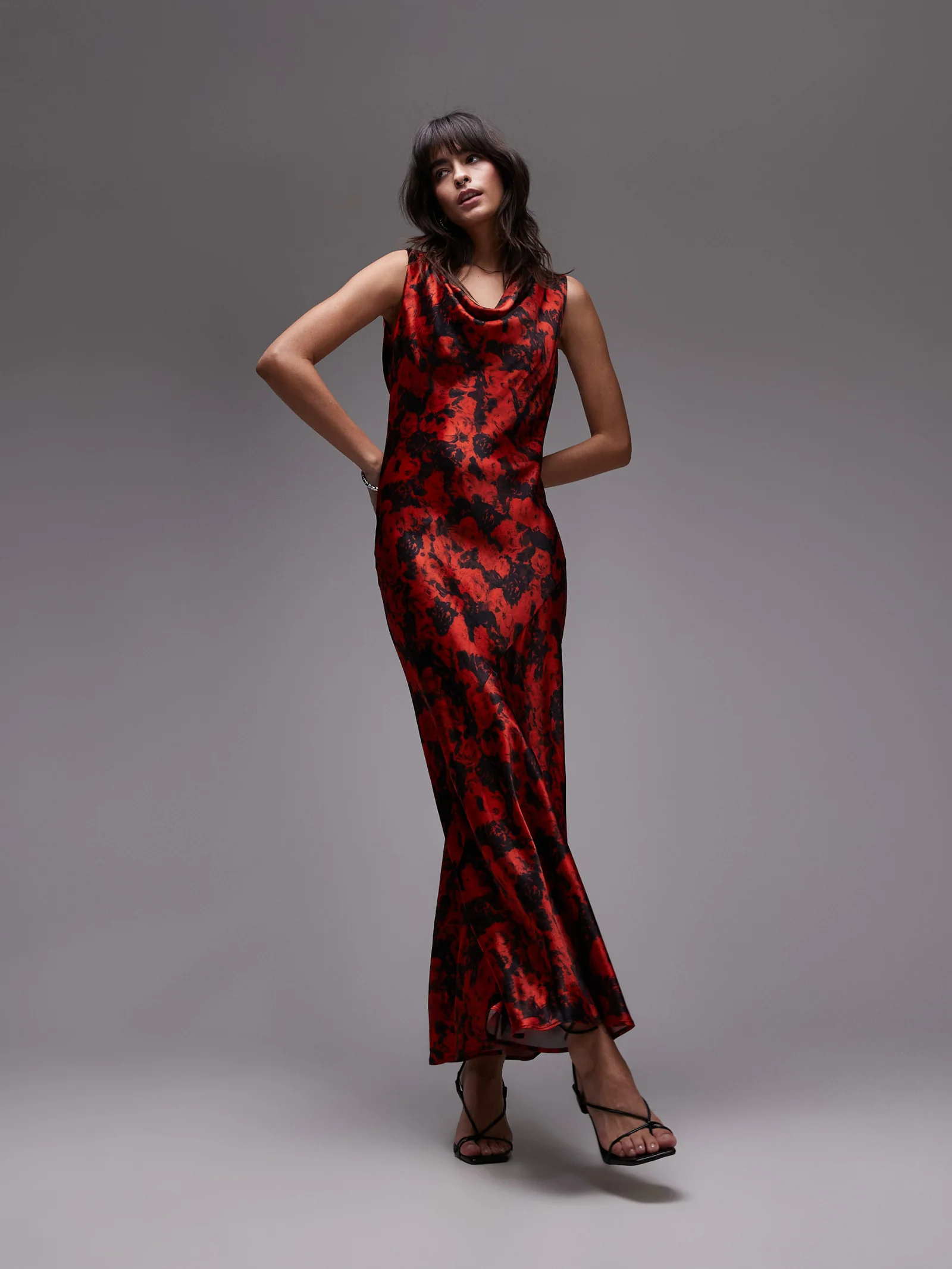 Cowl Neck Maxi Dress