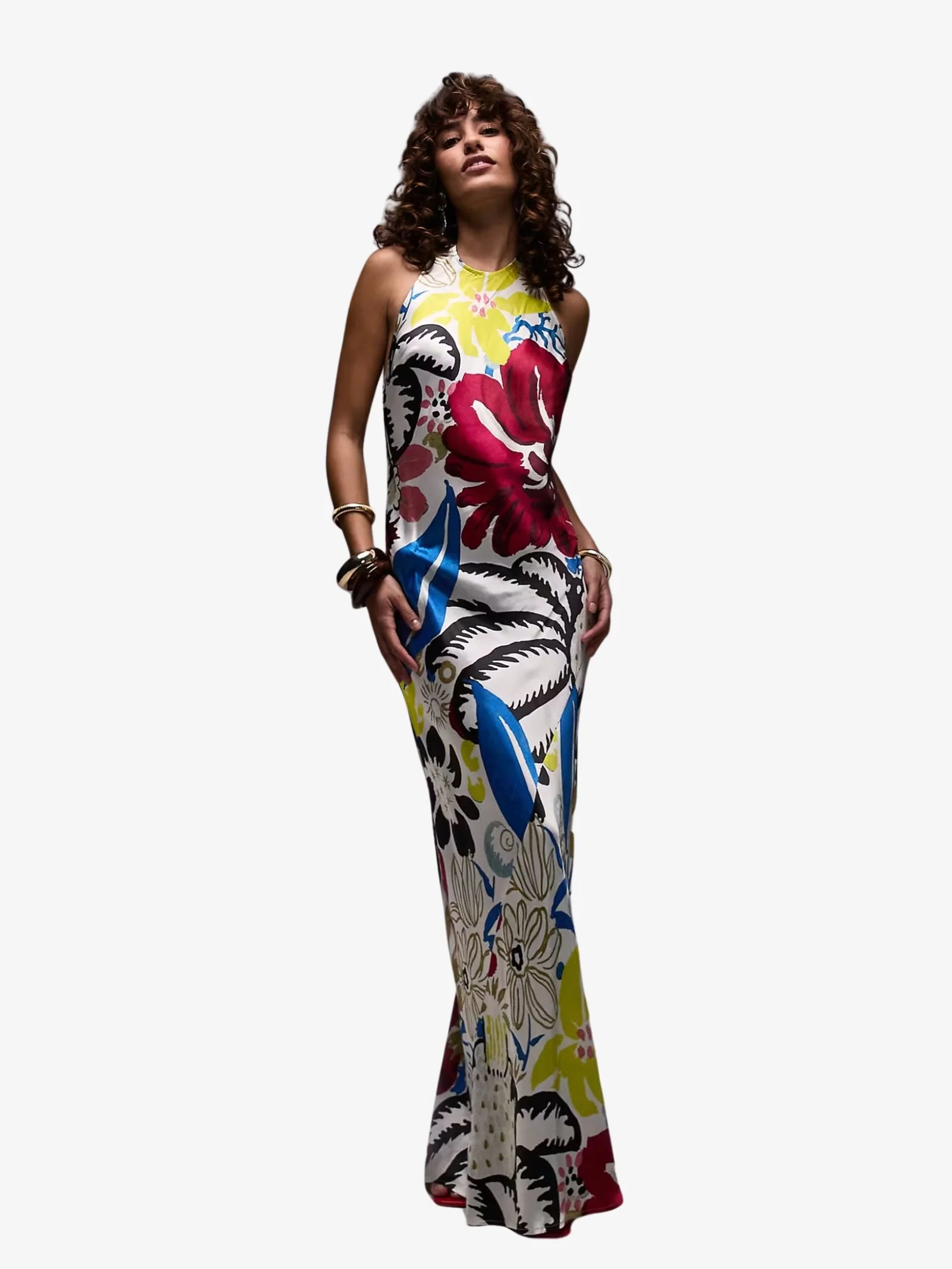 Halter Neck Maxi Dress