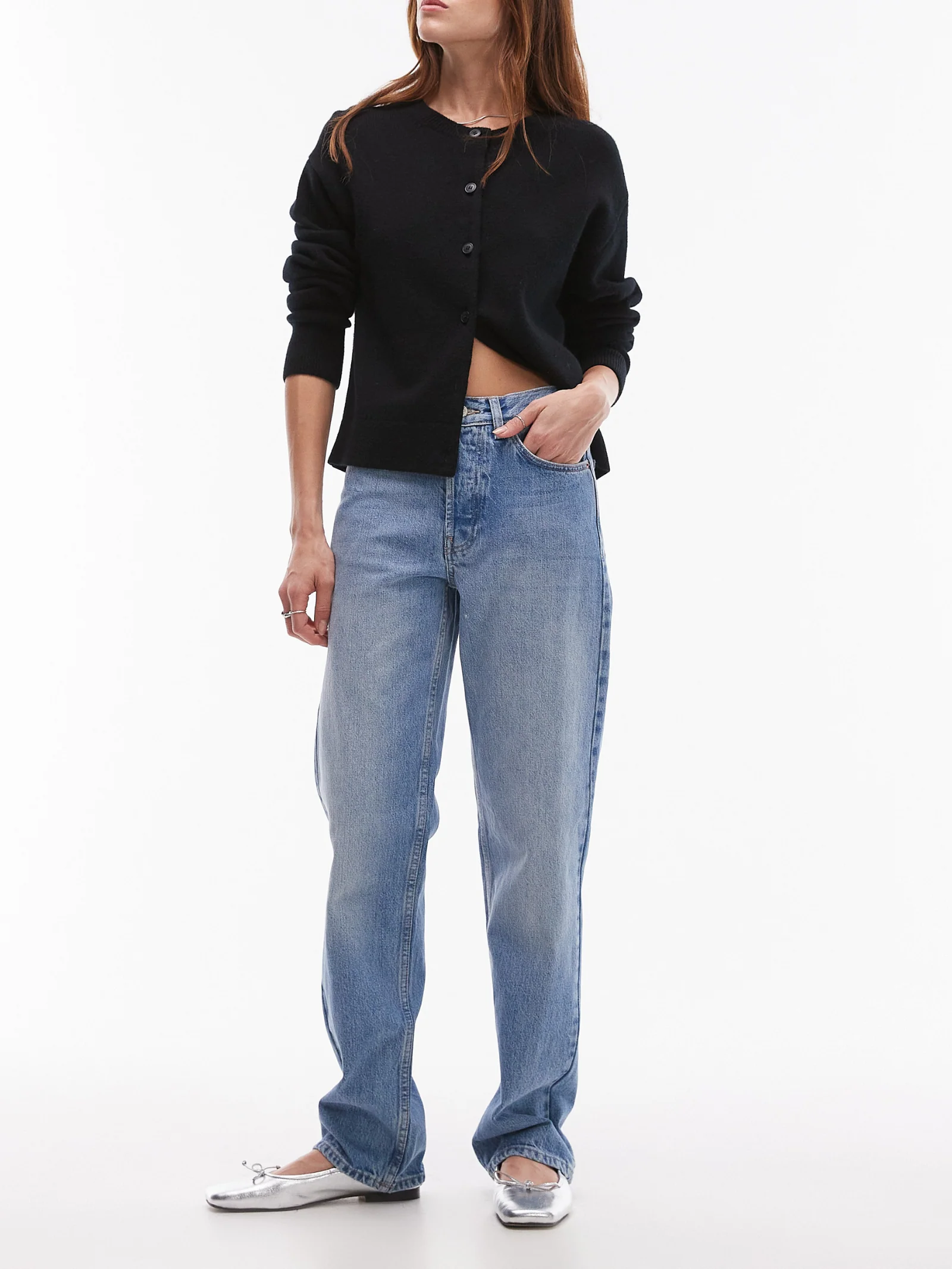 Mid Rise Runway Jeans