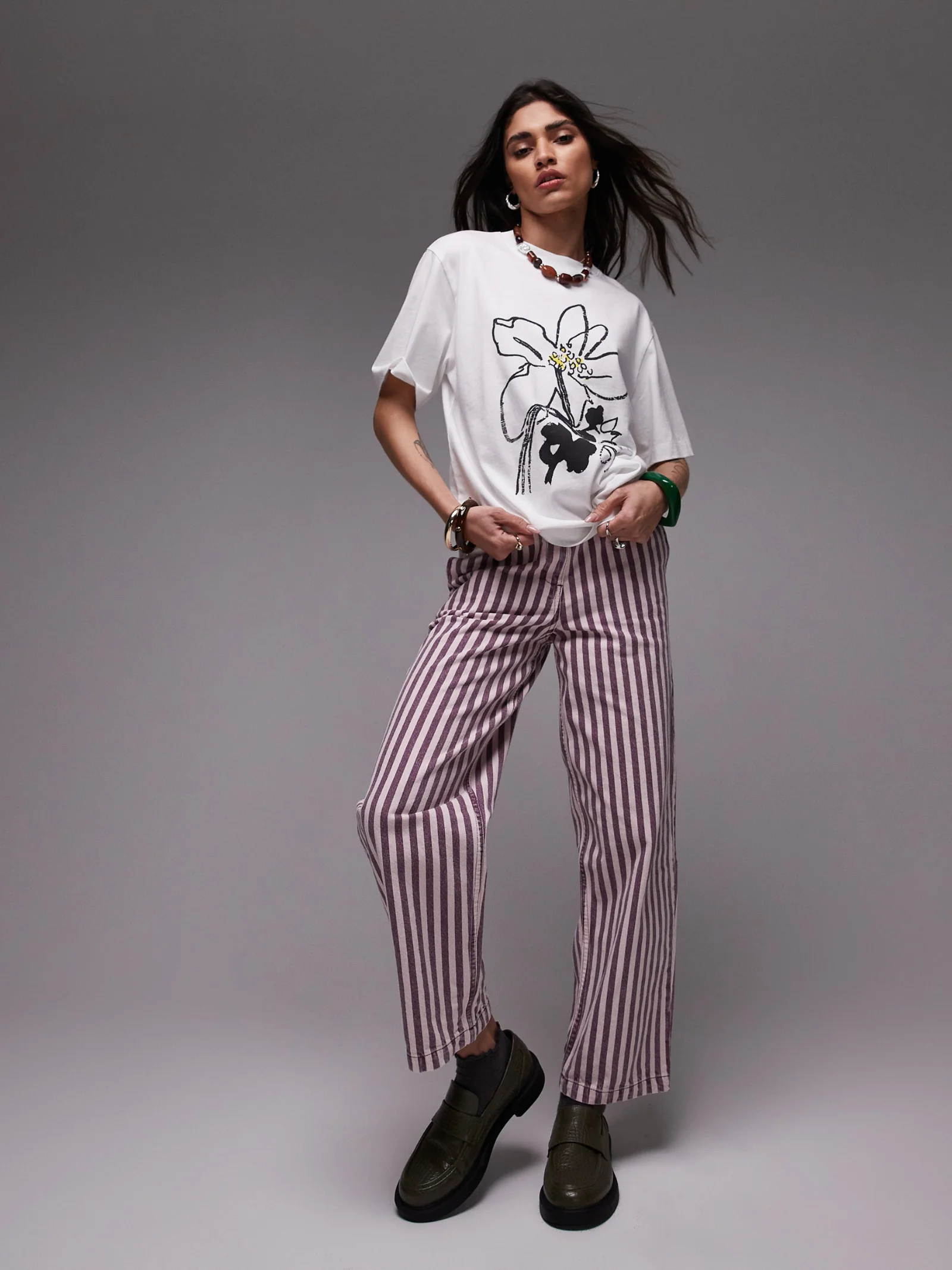Shrunken Floral Tee