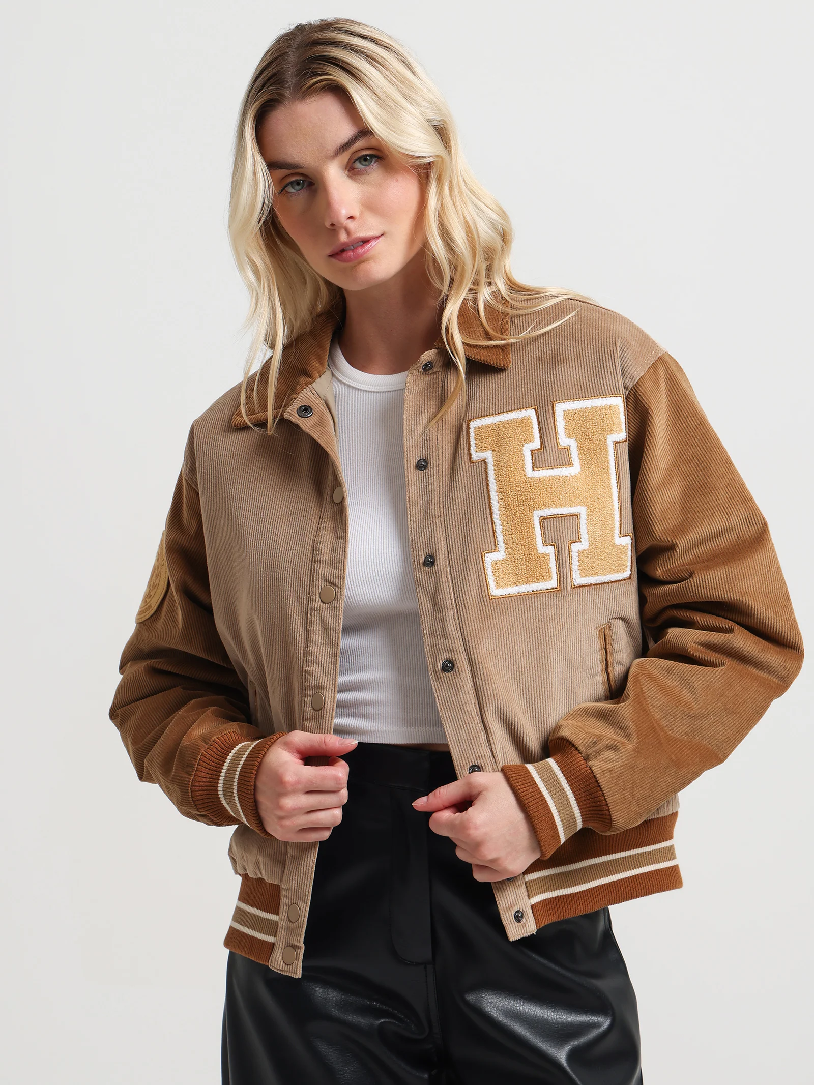 Two Tone Bomber Jacket