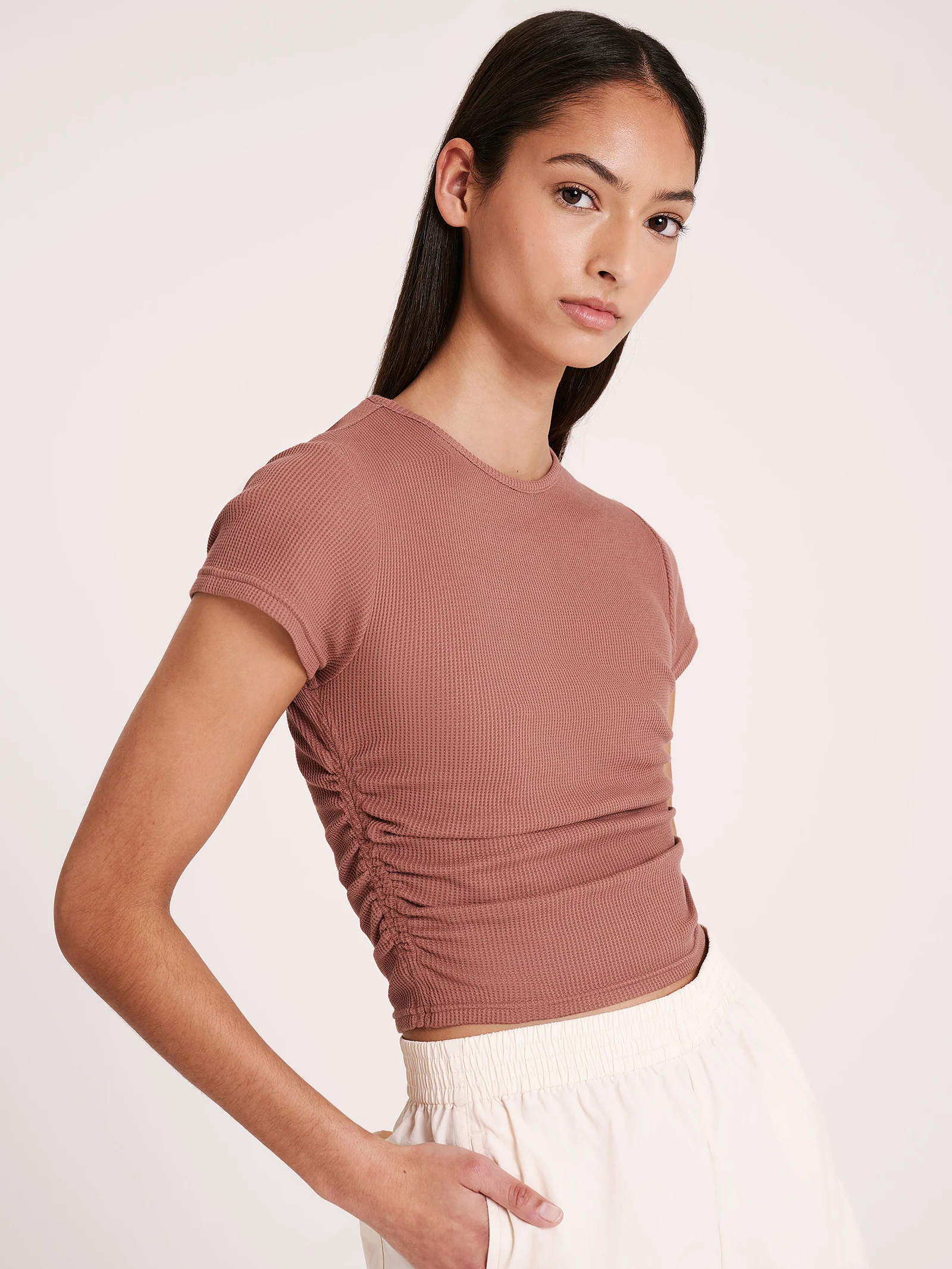 Tye Gathered T-Shirt