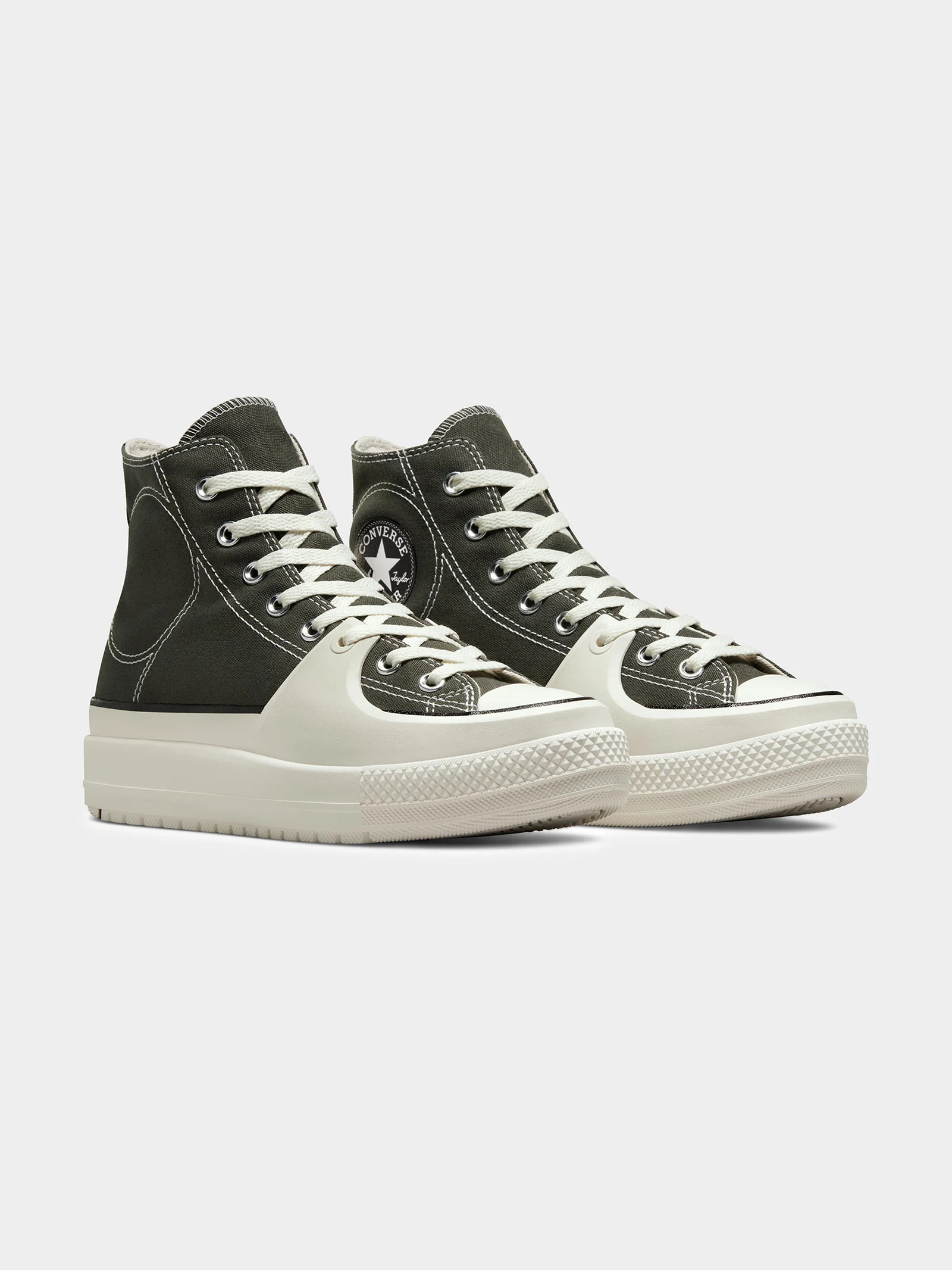 Unisex Chuck Taylor All Star Construct Deco Stitch High Top Sneakers - Image 2