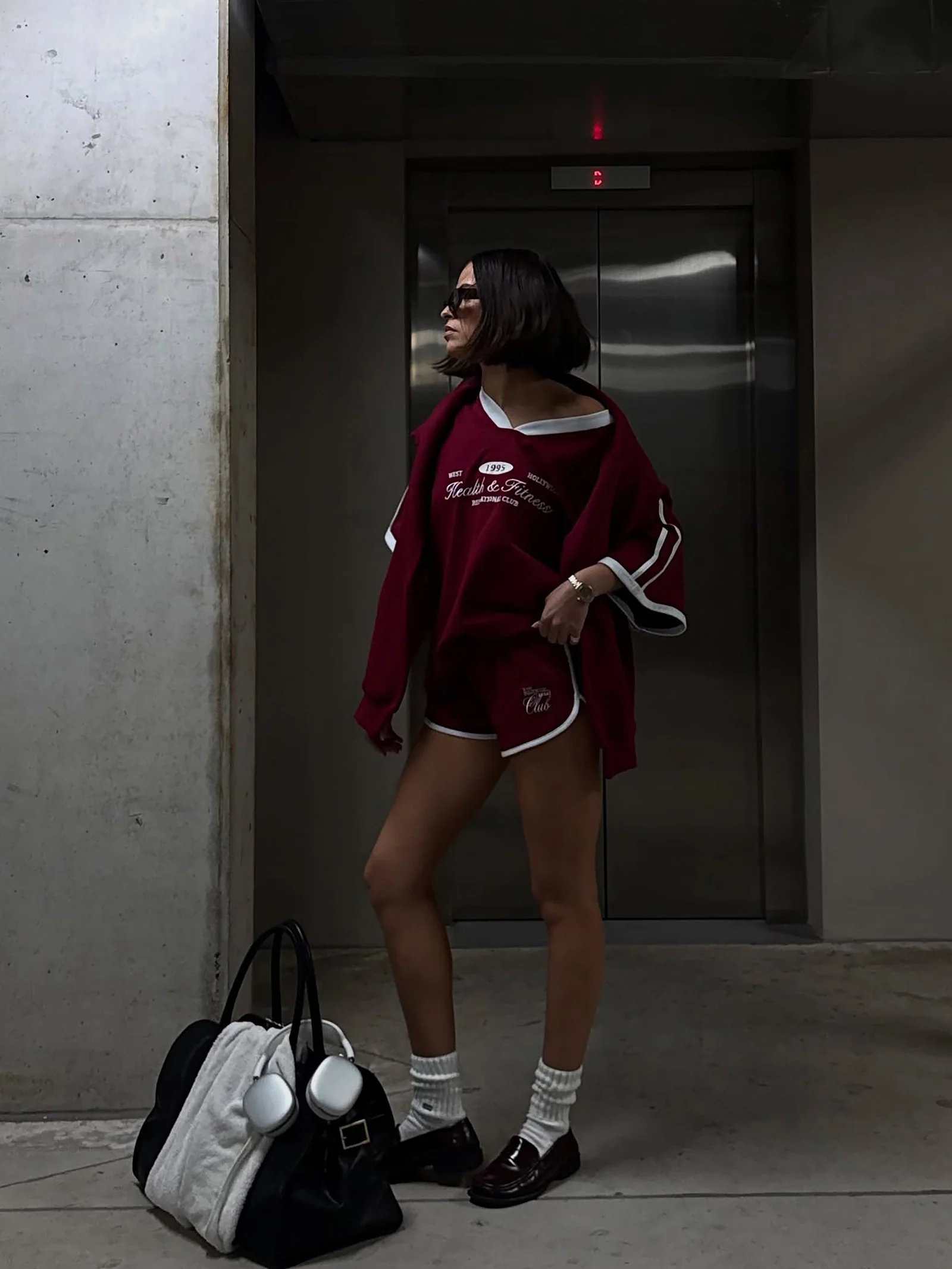 Logo Scalloped Sweatshort